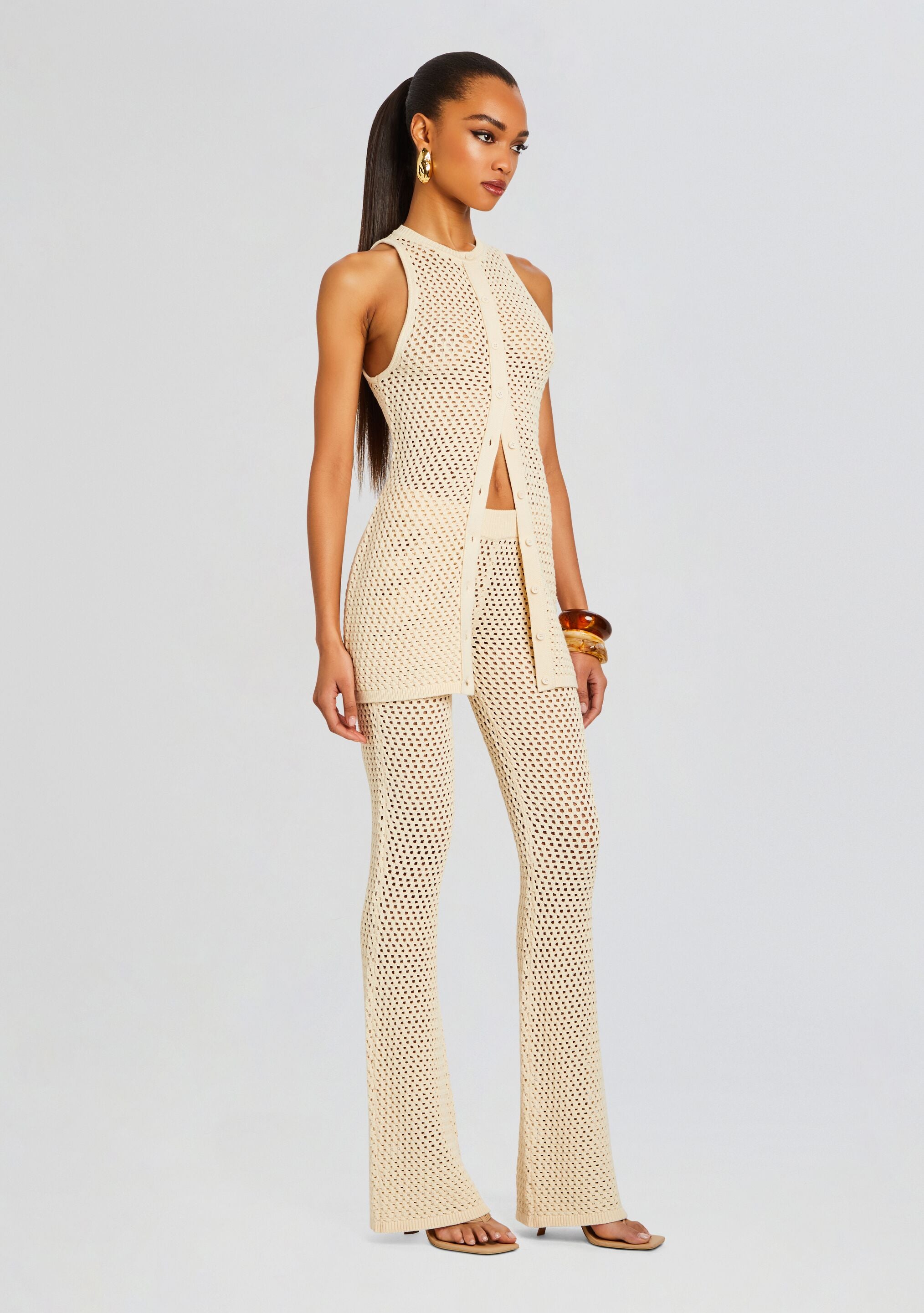 Tilli Knit Crochet Vest-Stylulu