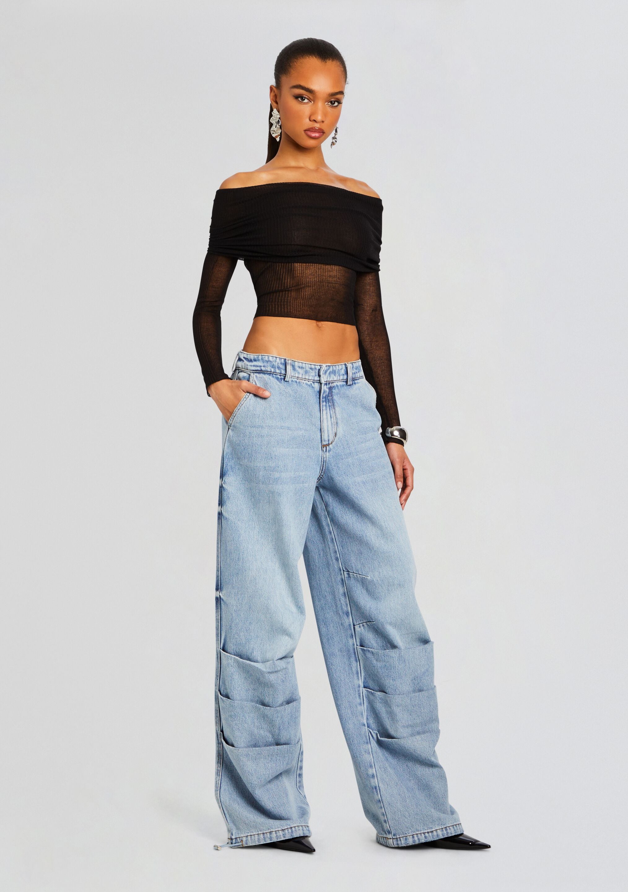 Chelle Ruched Jean-Stylulu