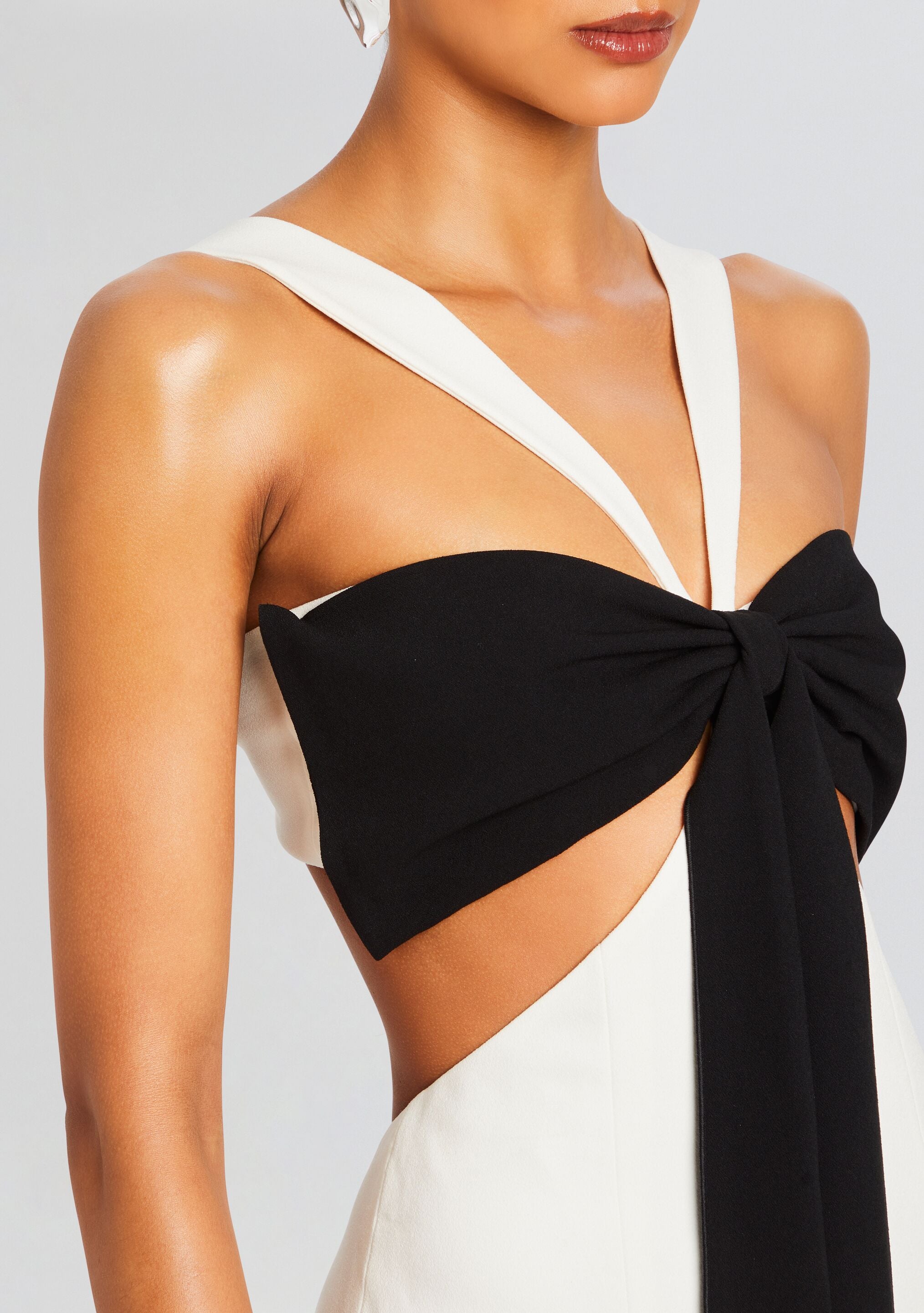 Elizabeth Bowed Evening Gown-Stylulu