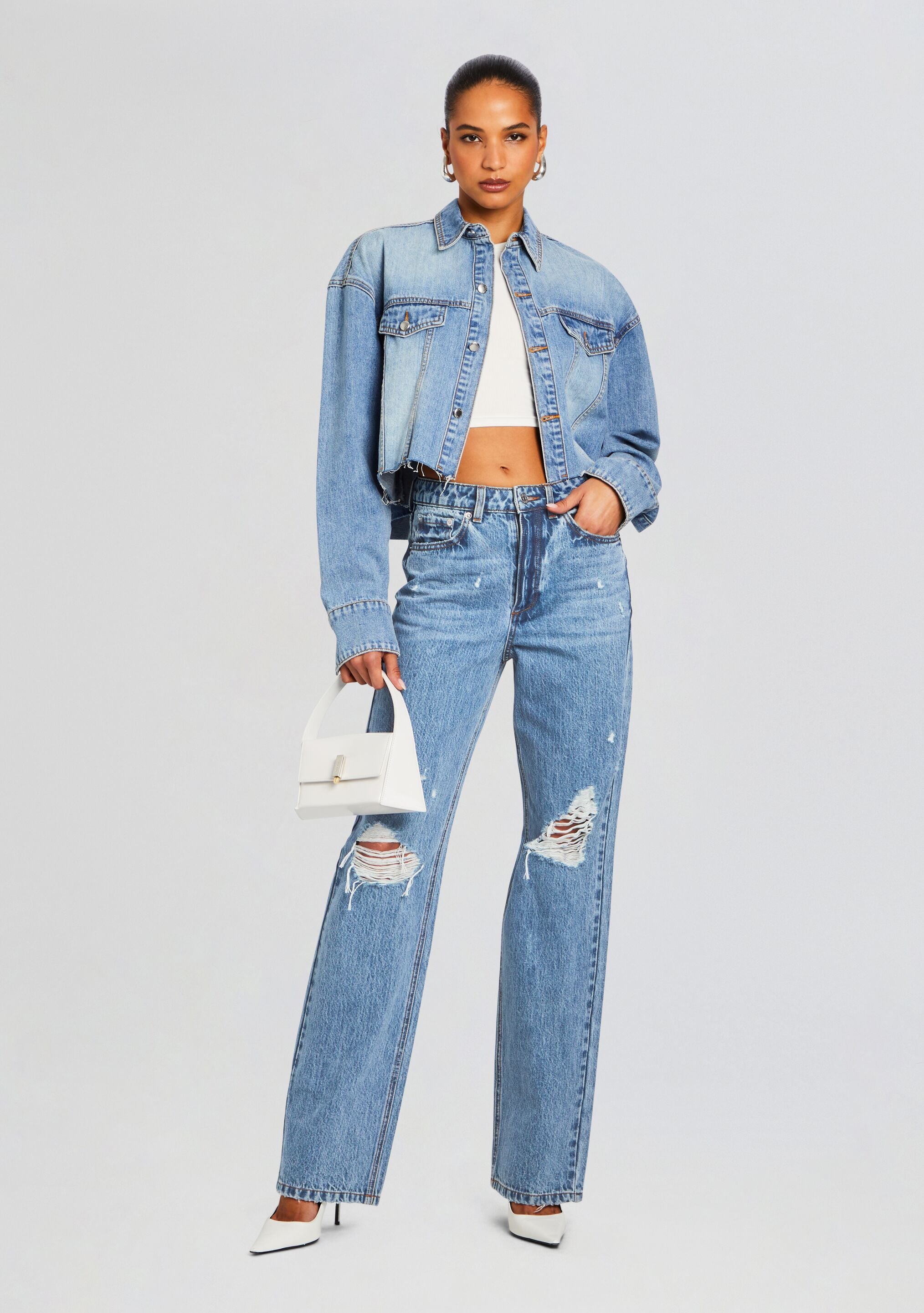 Nicki Denim Jacket-Stylulu