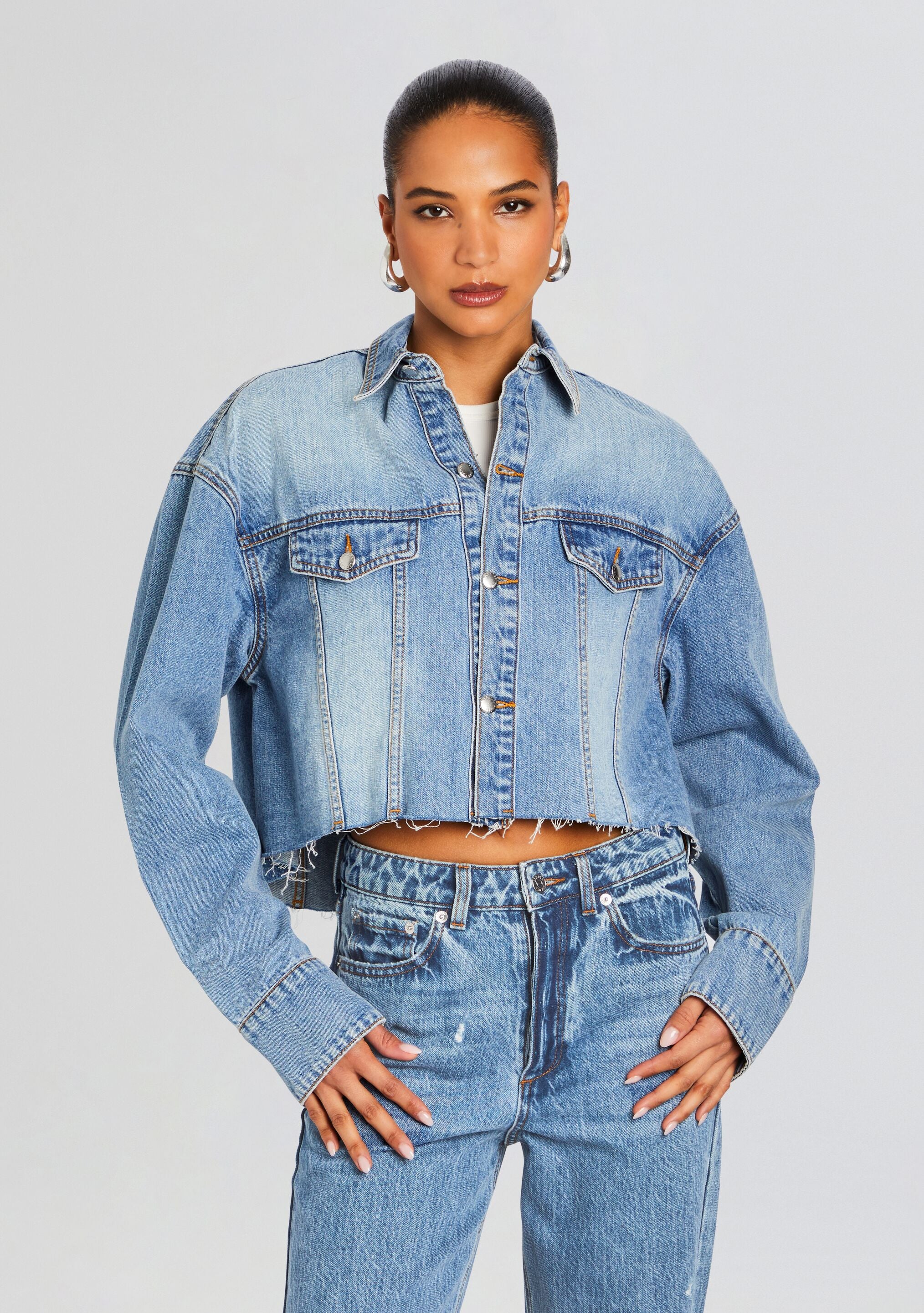 Nicki Denim Jacket-Stylulu