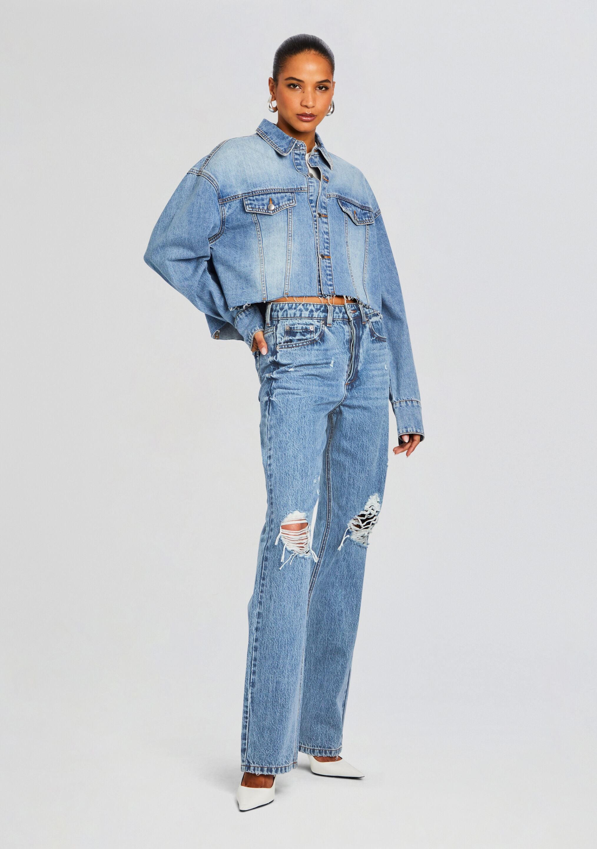 Nicki Denim Jacket-Stylulu