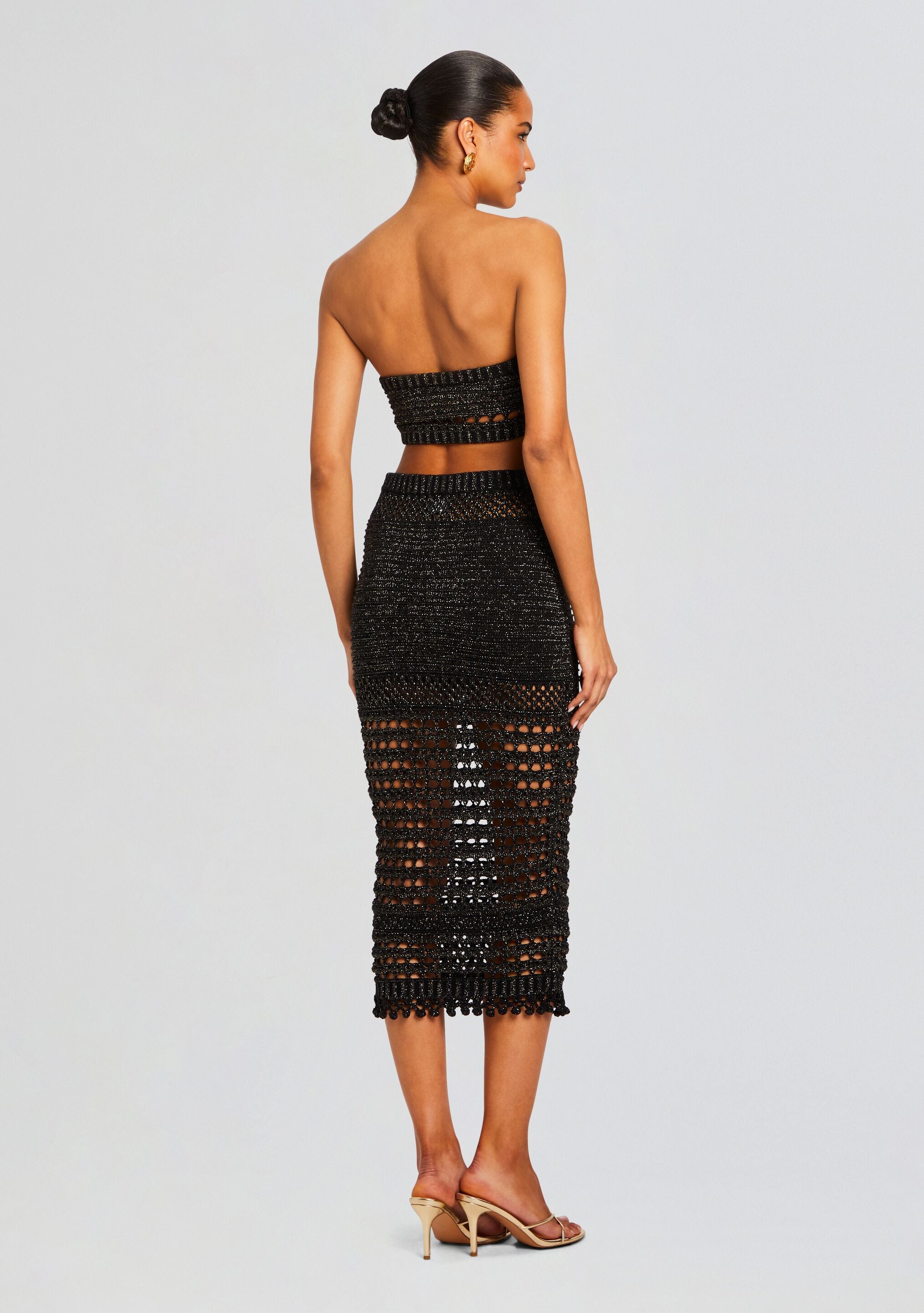 Raya Knit Crochet Skirt-Stylulu