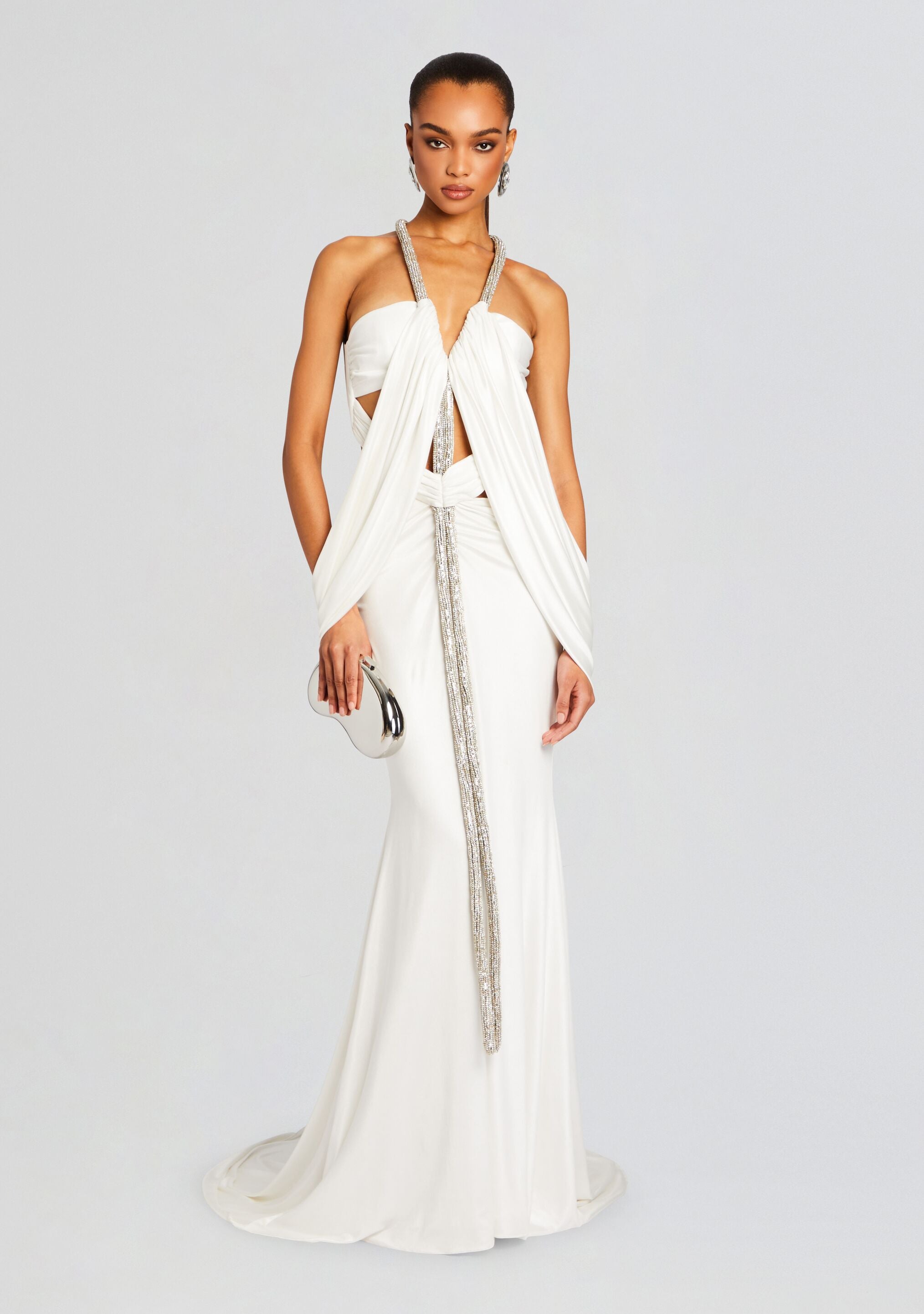 Gaia Embellished Dress-Stylulu