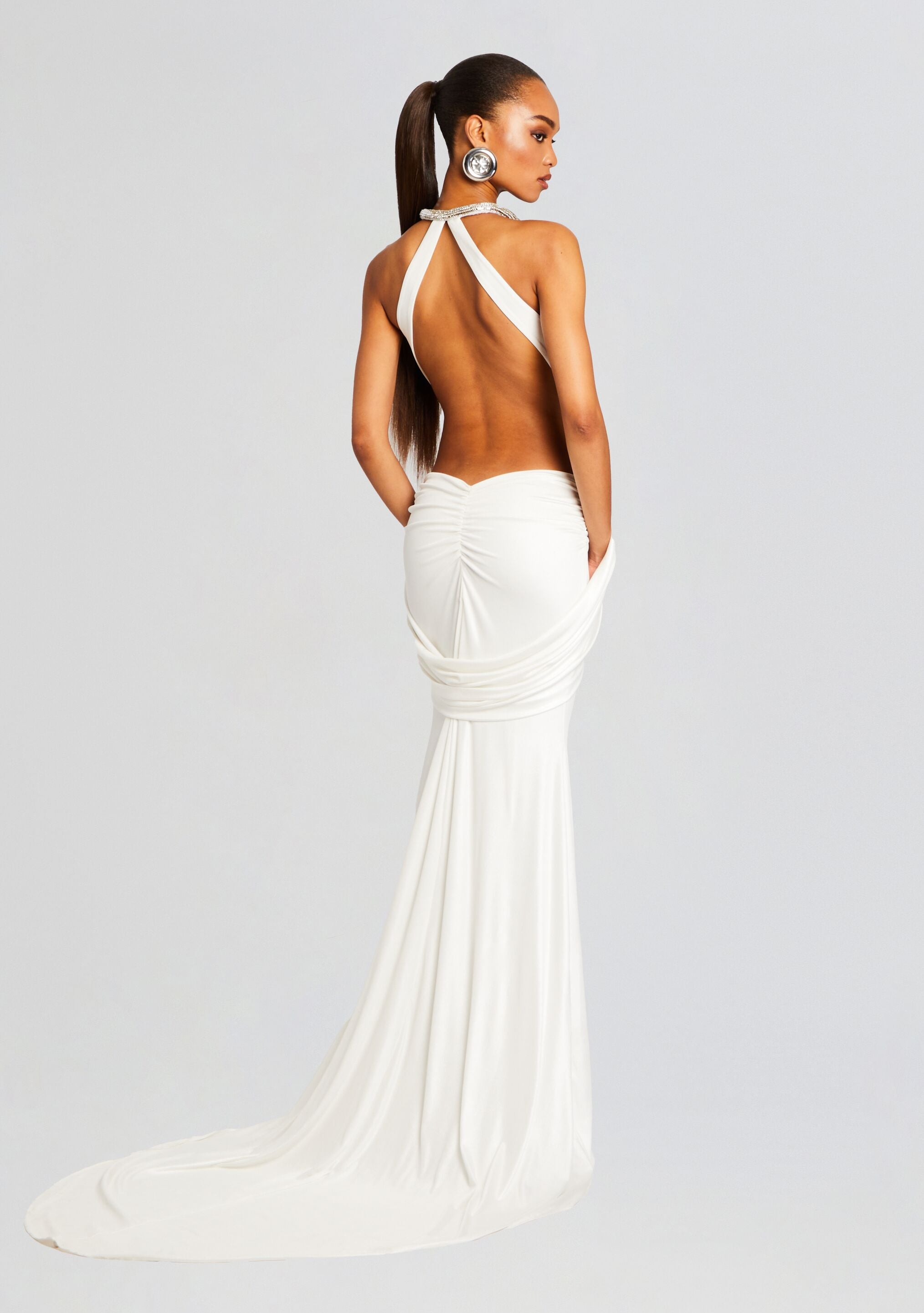 Gaia Embellished Dress-Stylulu