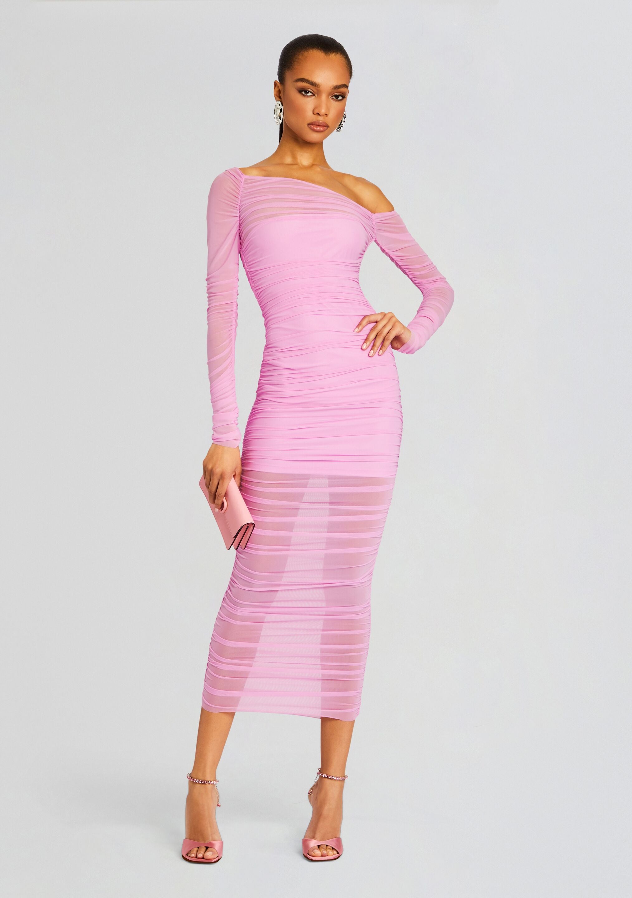 Chantae Mesh Dress-Stylulu