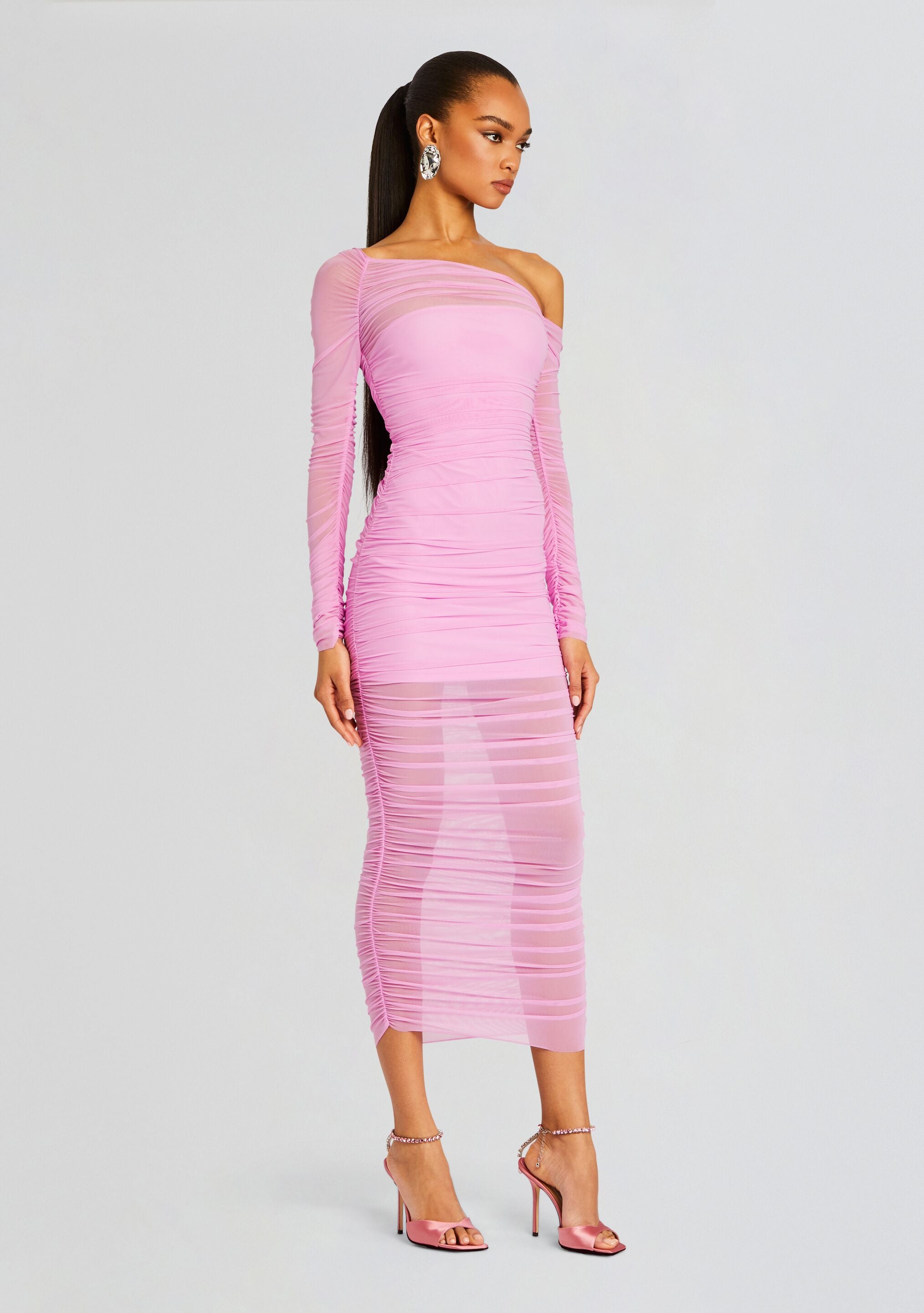 Chantae Mesh Dress-Stylulu