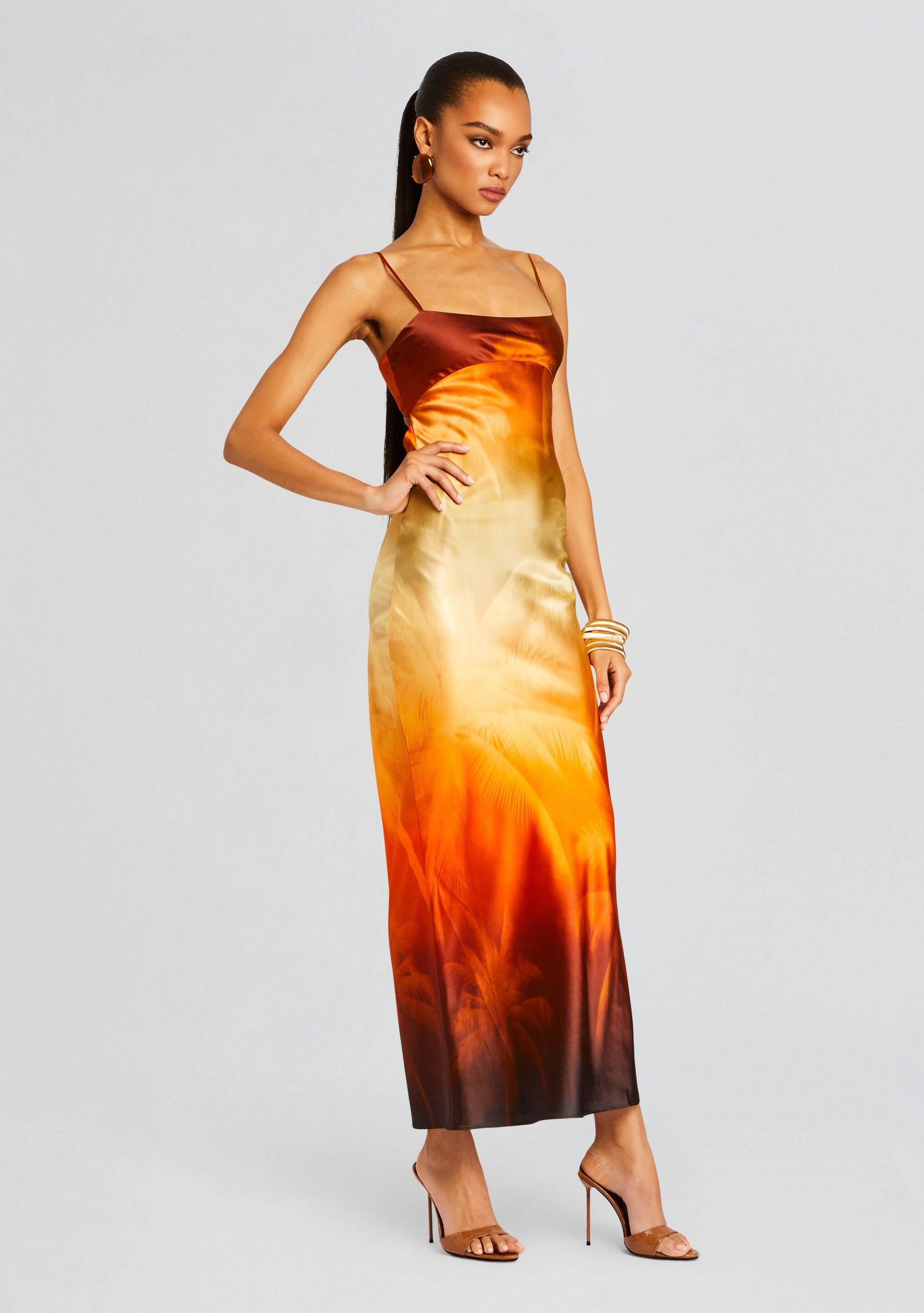 Kayla Silk Dress-Stylulu