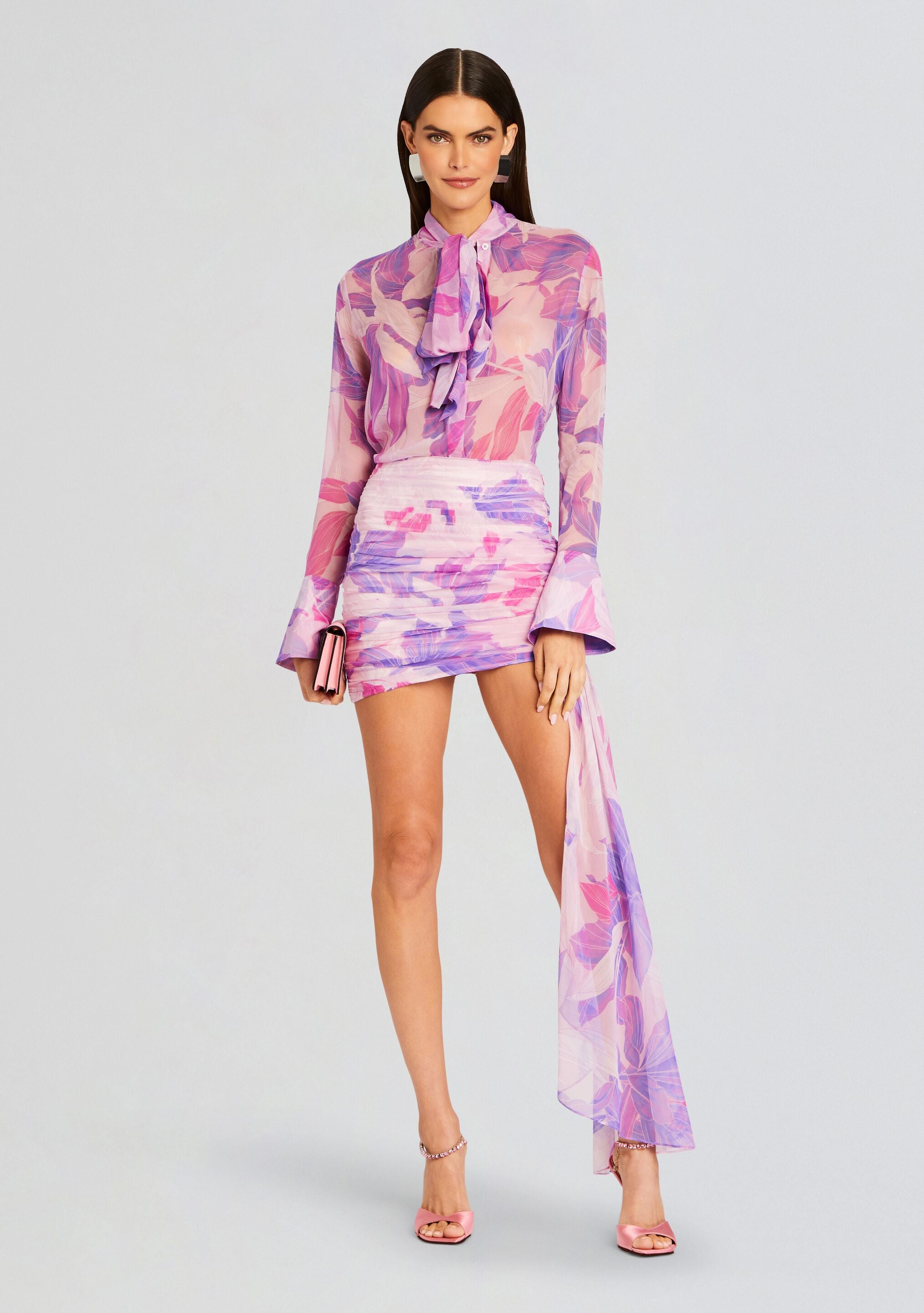 Kindra Silk Chiffon Blouse-Stylulu