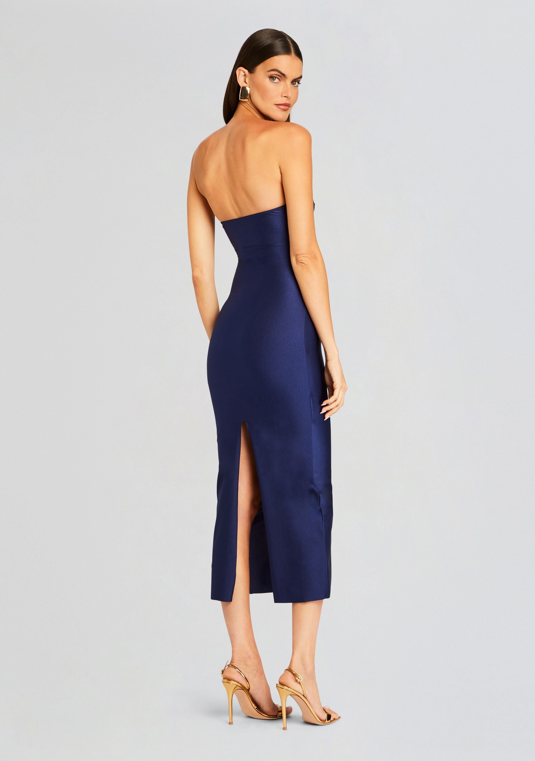Lily Lycra Maxi Dress-Stylulu