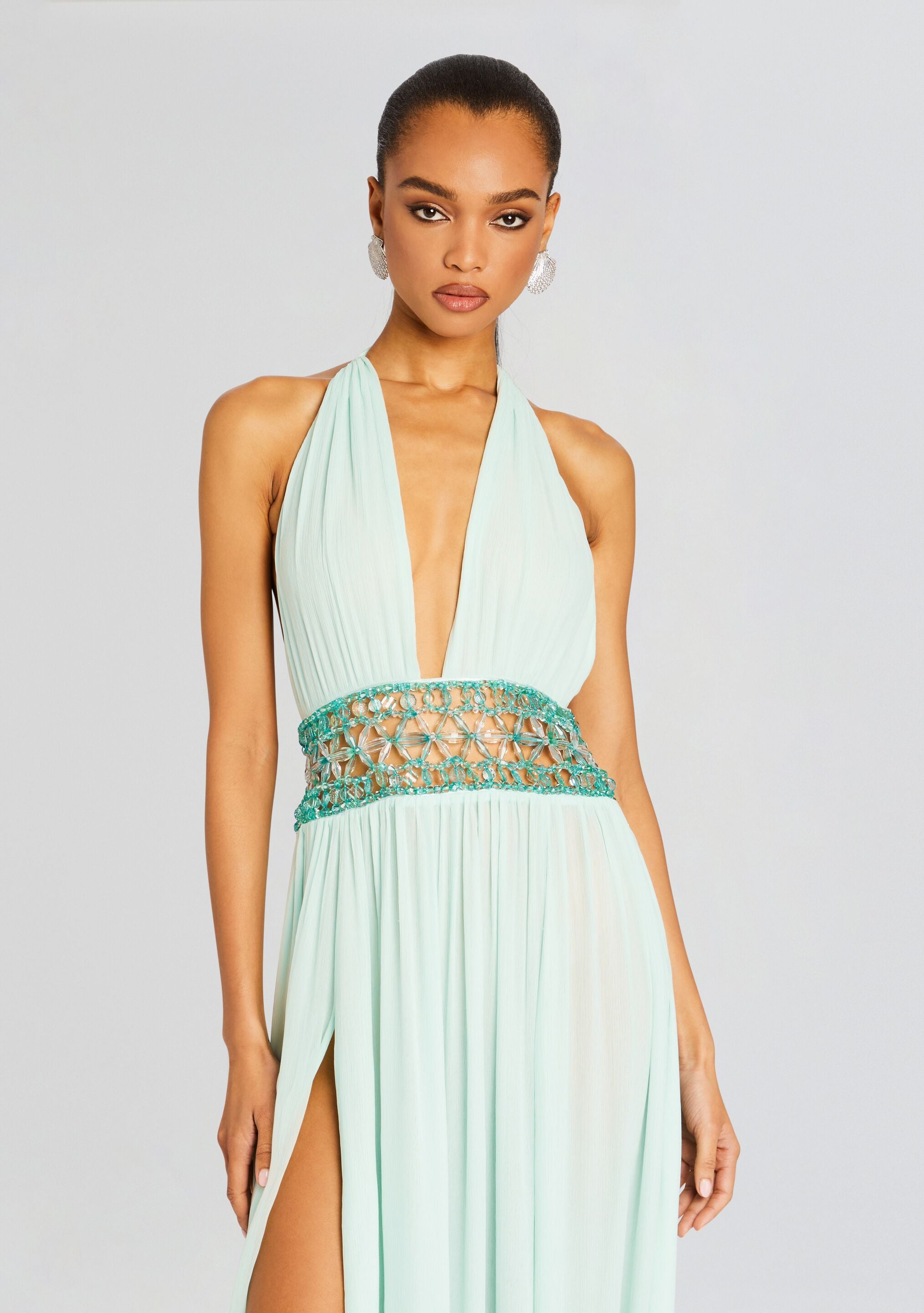 Allete Embellished Dress-Stylulu
