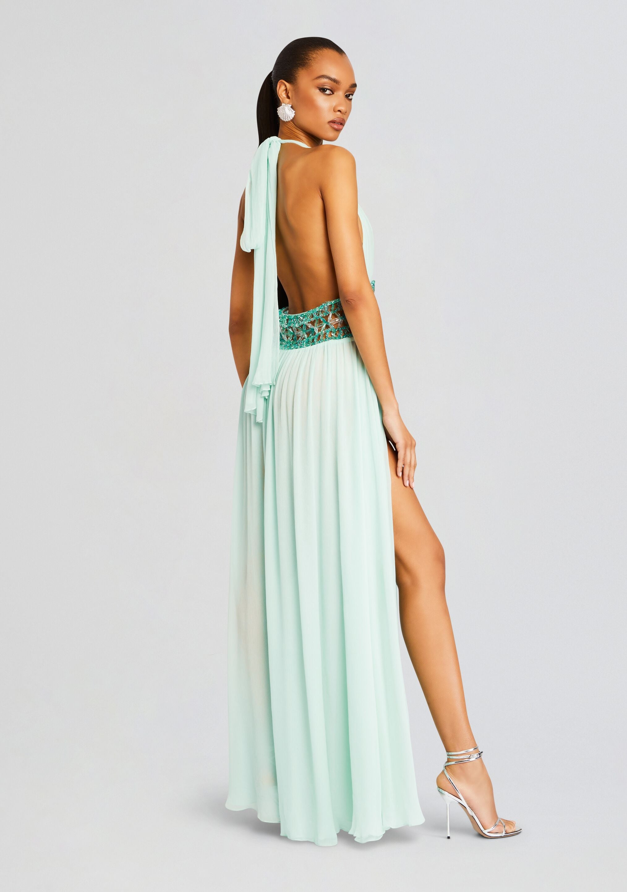 Allete Embellished Dress-Stylulu