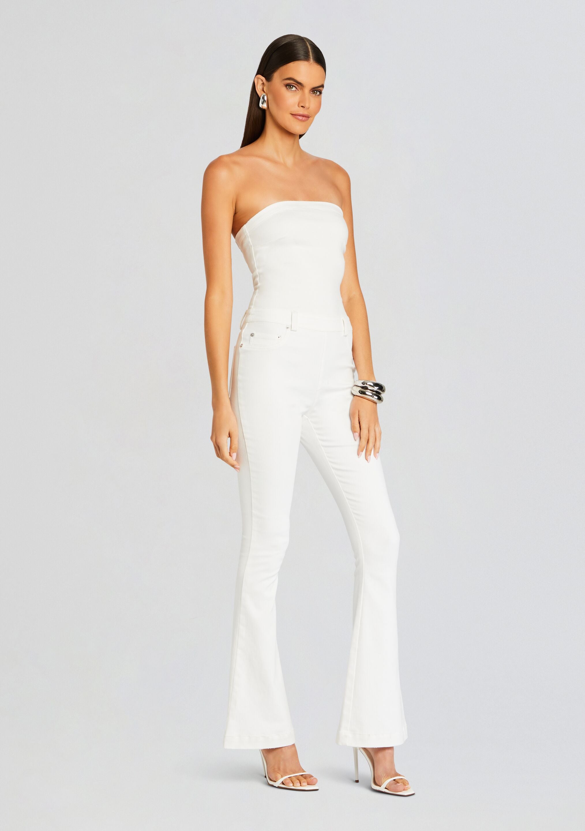 Jeanette Stretch Denim Jumpsuit-Stylulu