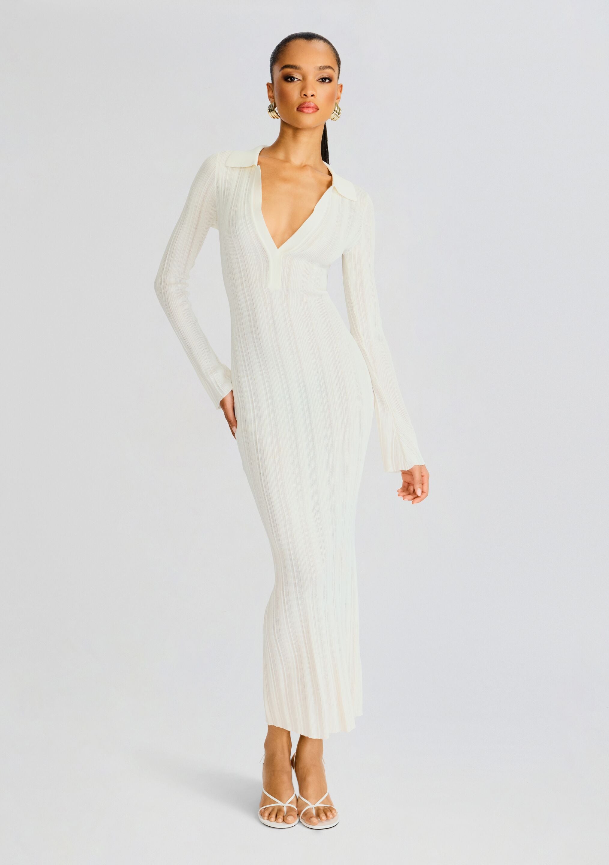Azula Rib Knit Maxi Dress-Stylulu