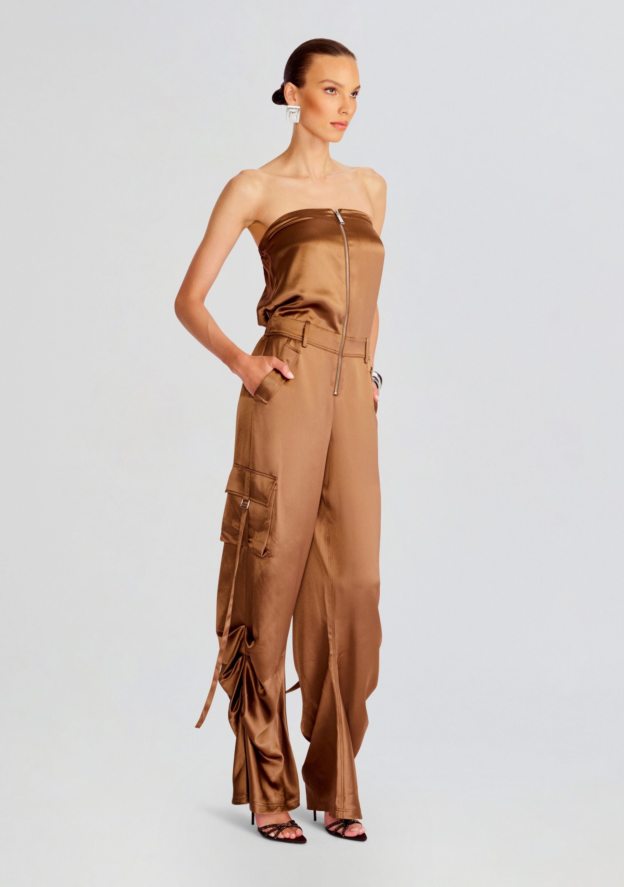 Estrella Cargo Jumpsuit-Stylulu