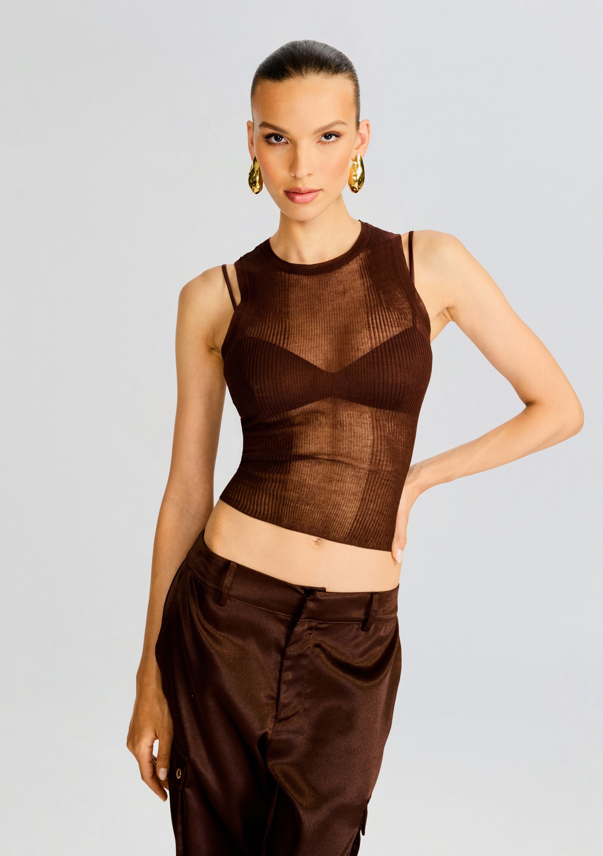 Jori Rib Knit Tank-Stylulu