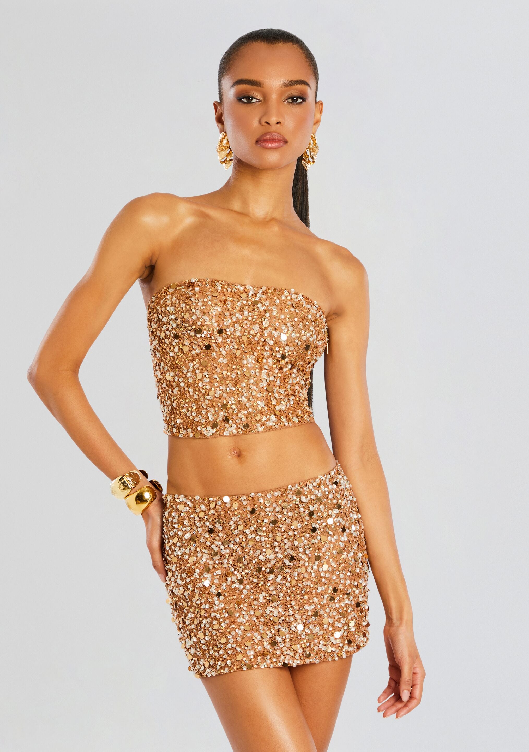 Marlie Sequin Top-Stylulu