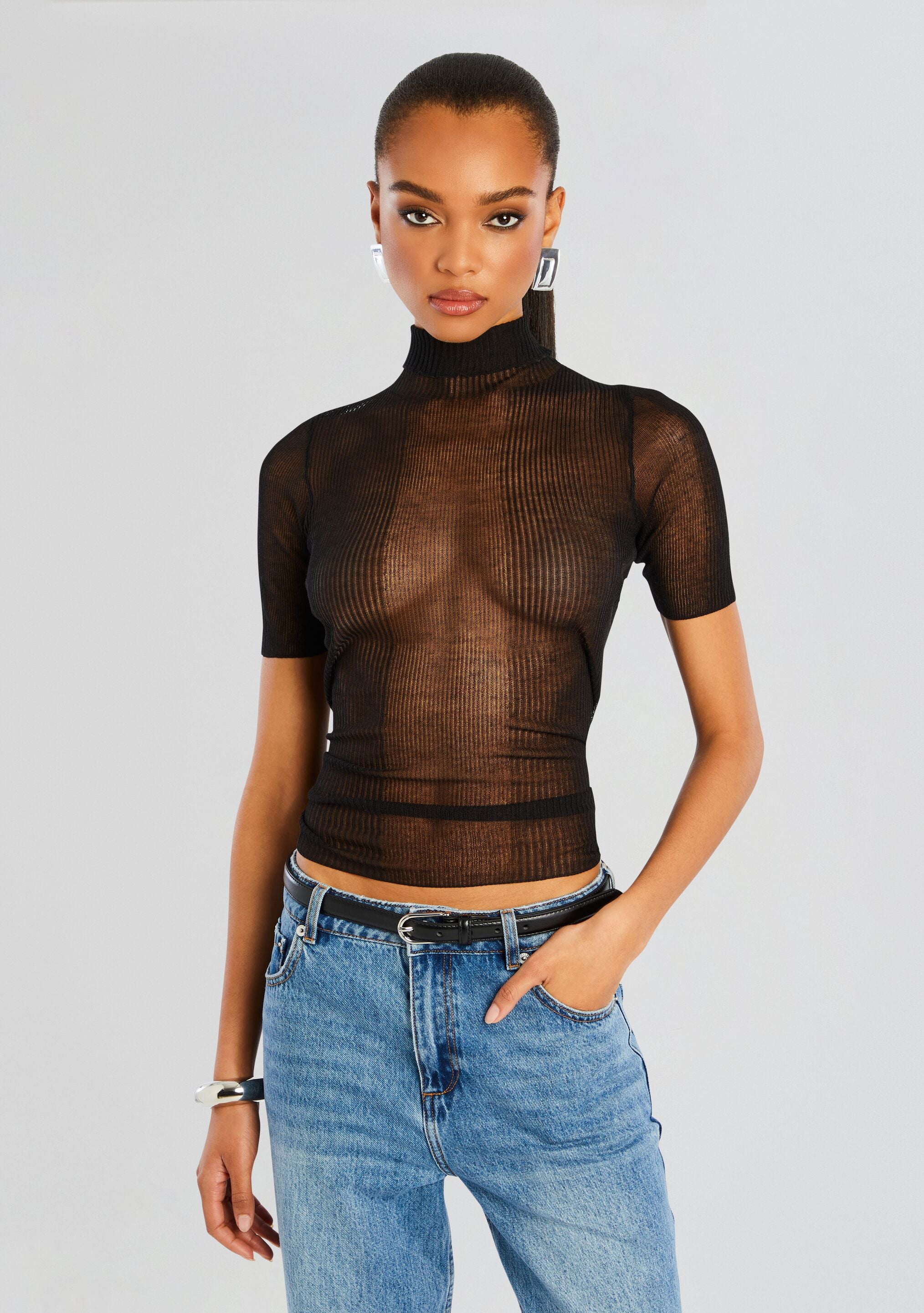 Paula Short Sleeve Sweater-Stylulu