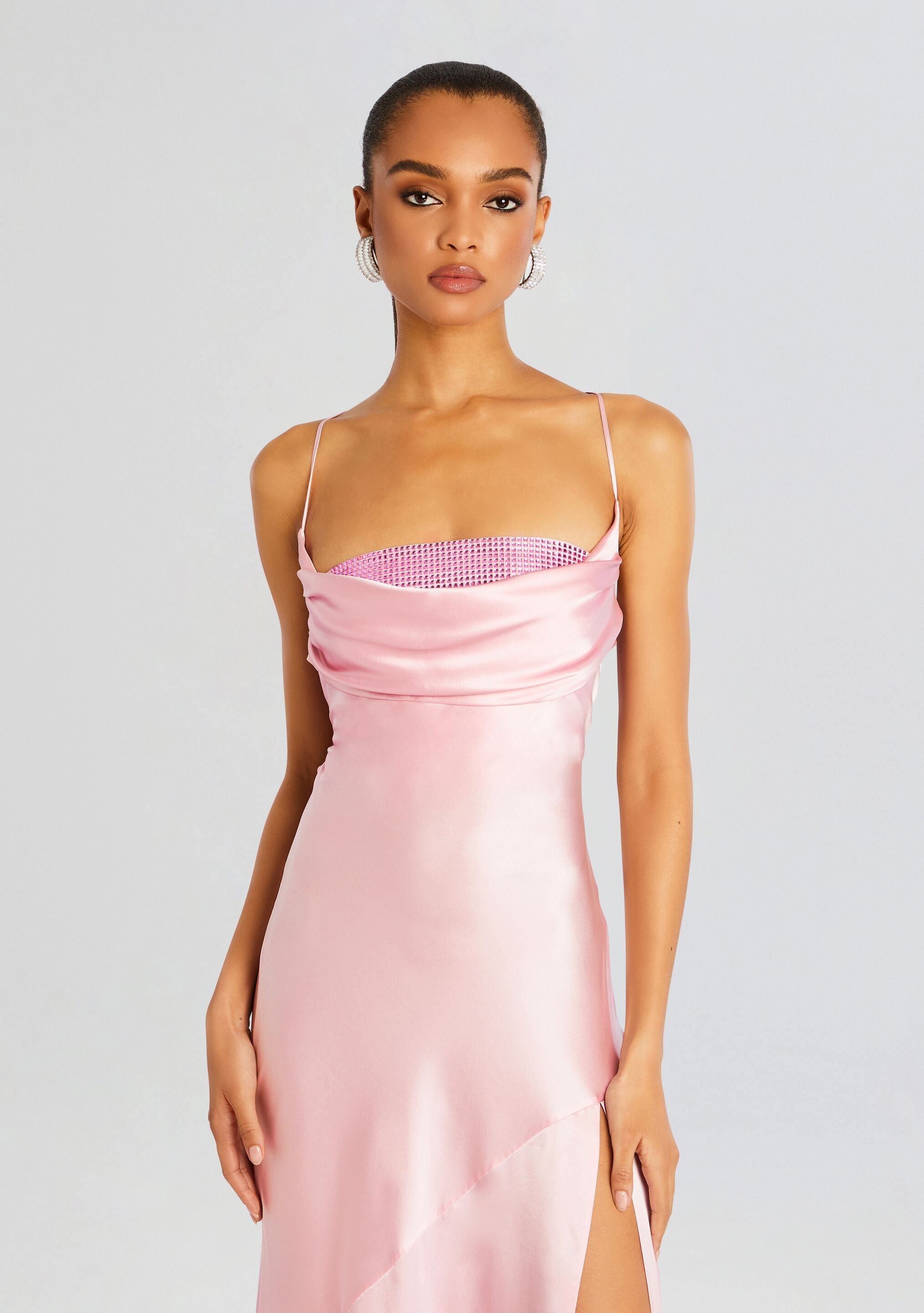 Emery Embellished Silk Dress-Stylulu