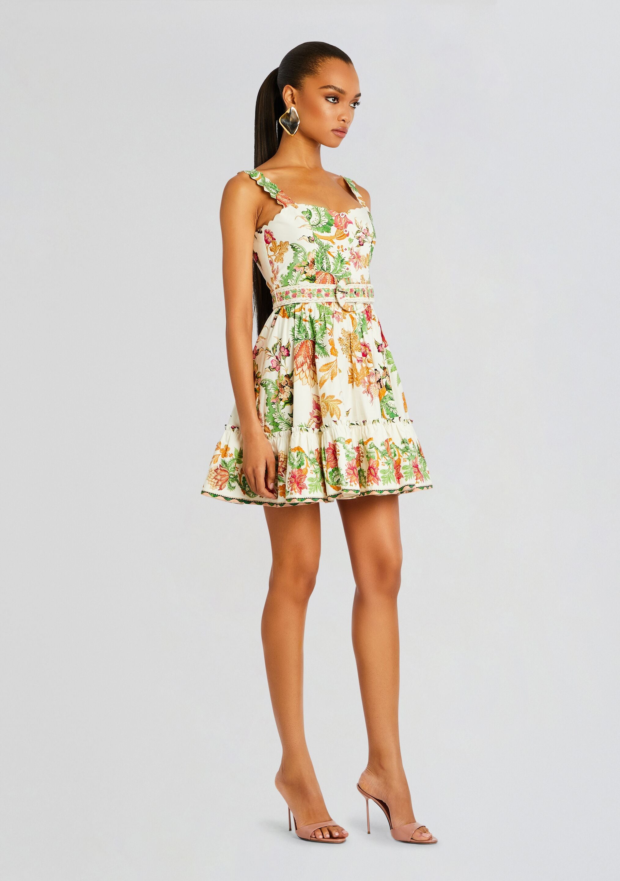 Pahi Short Dress With Belt-Stylulu