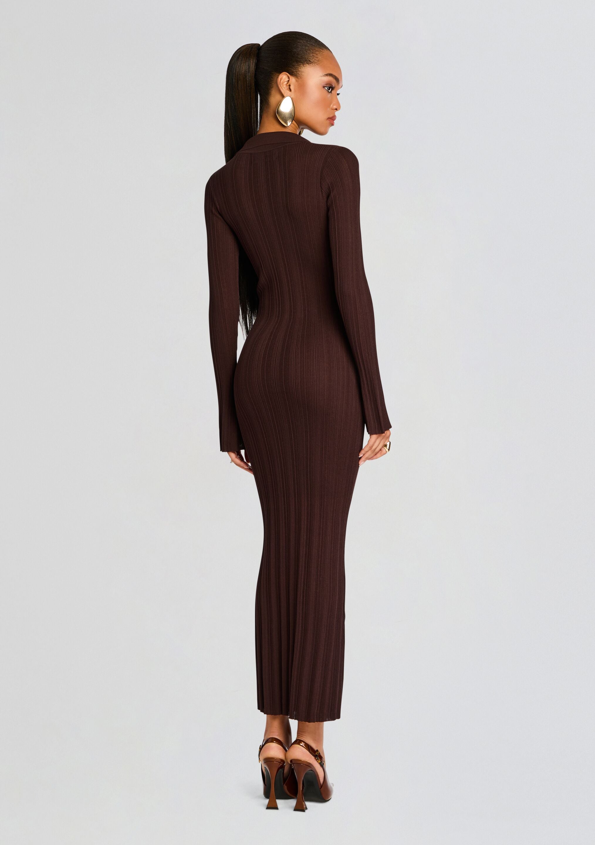 Azula Rib Knit Maxi Dress-Stylulu