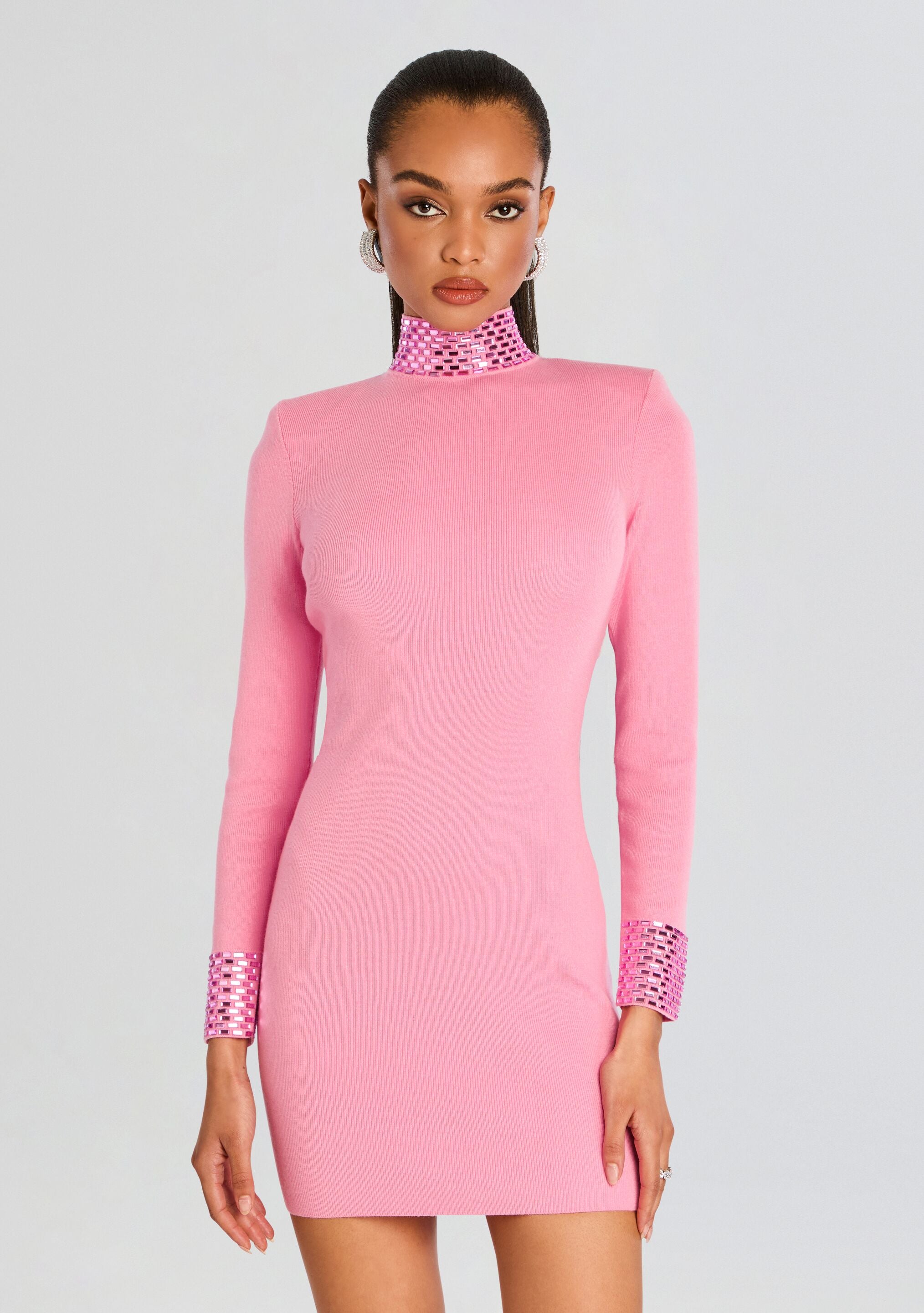 Corinth Embellished Knit Dress-Stylulu