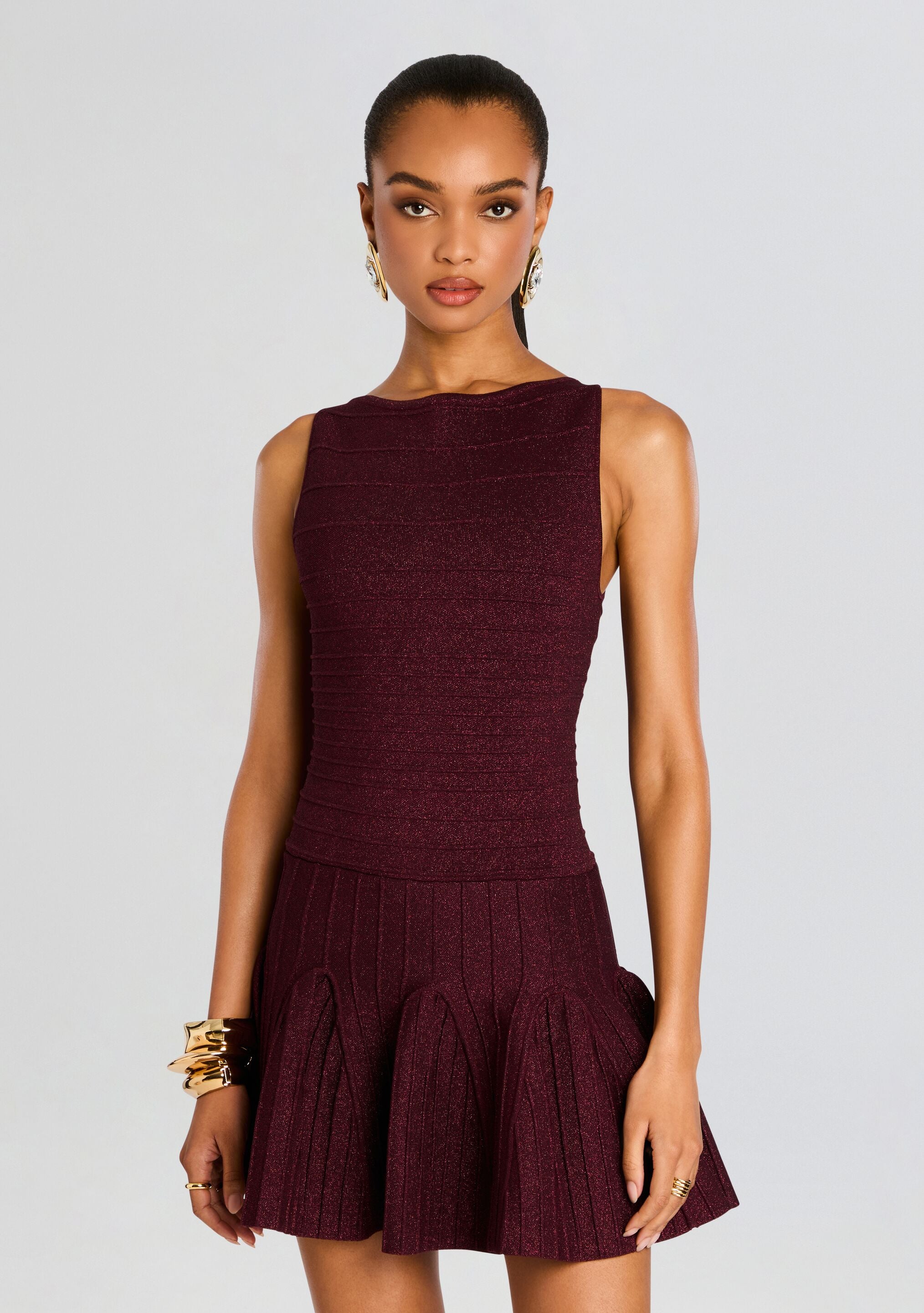 Audrina Knit Dress-Stylulu
