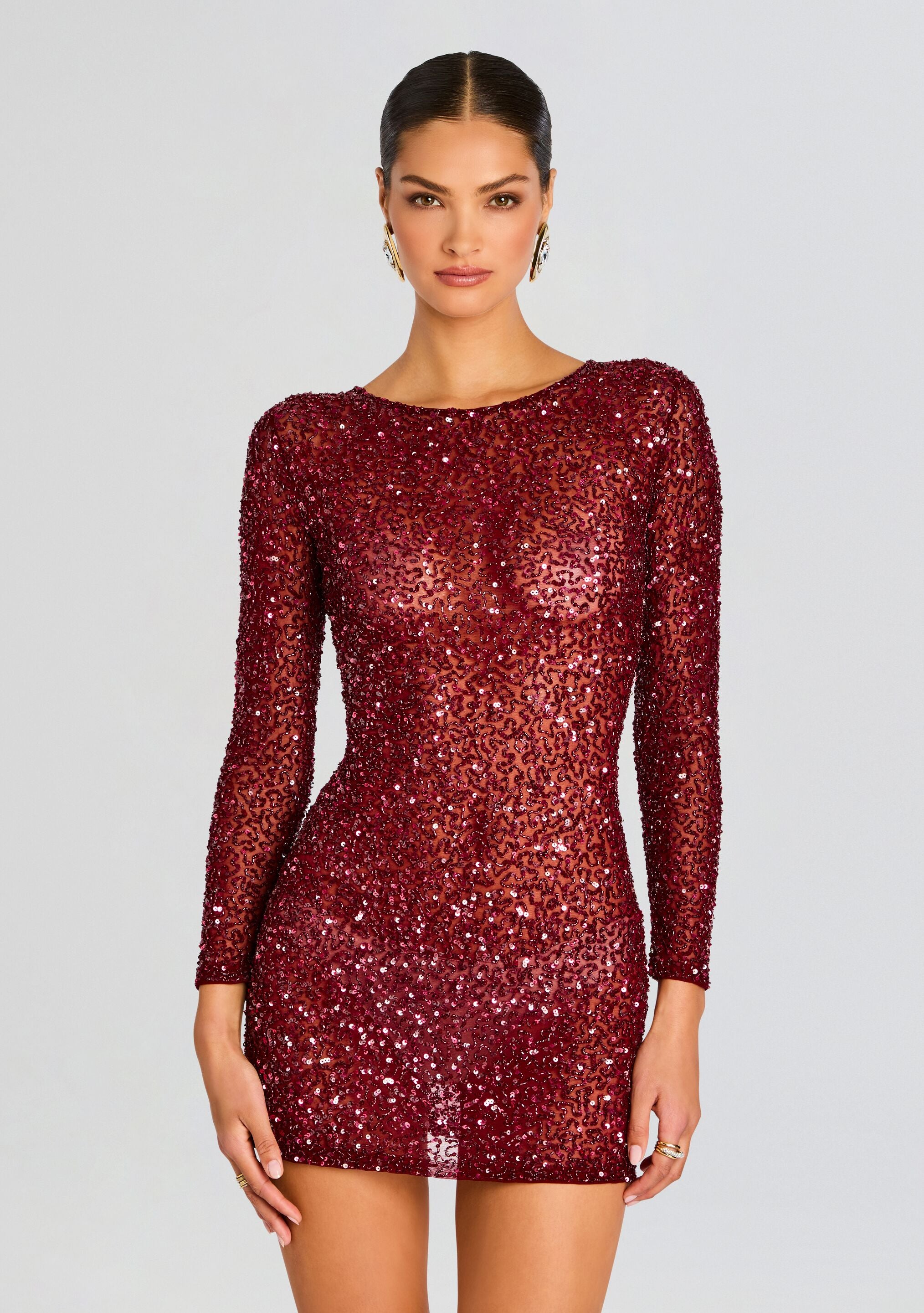 Emani Sequin Dress-Stylulu