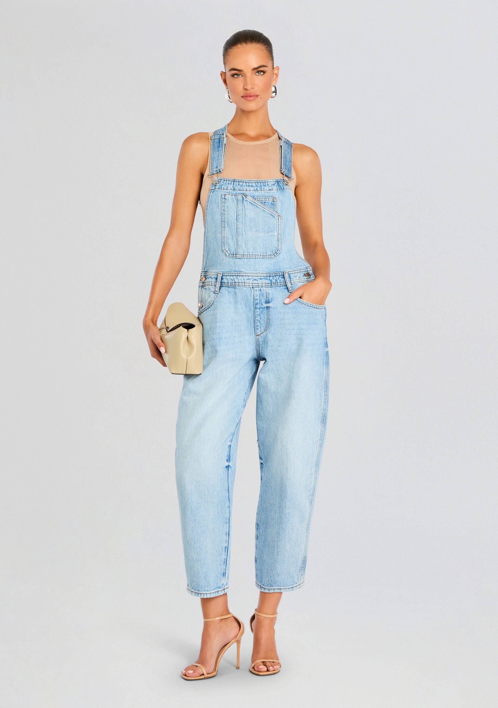 Jesamine Barrel Carpenter Overalls-Stylulu