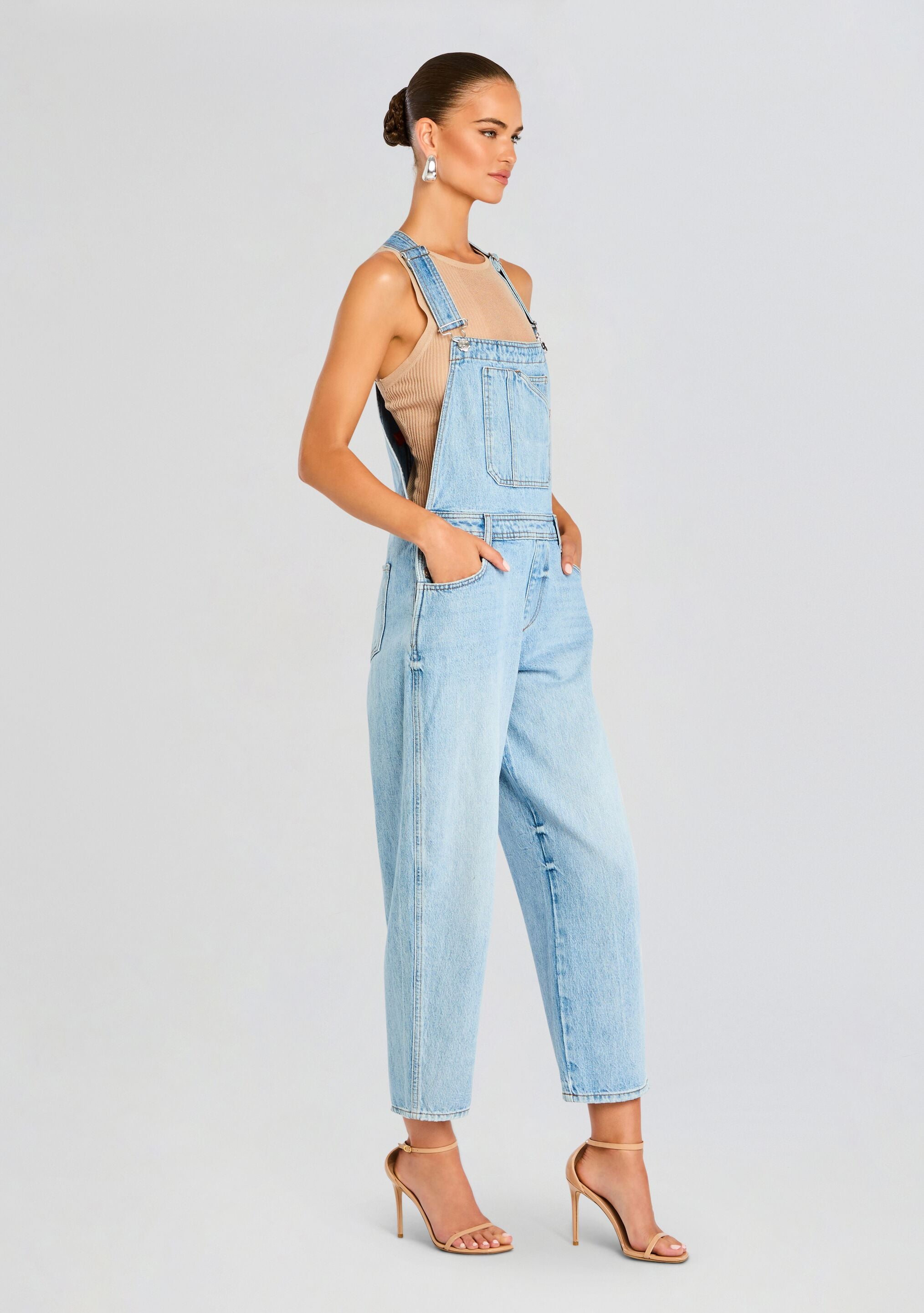 Jesamine Barrel Carpenter Overalls-Stylulu