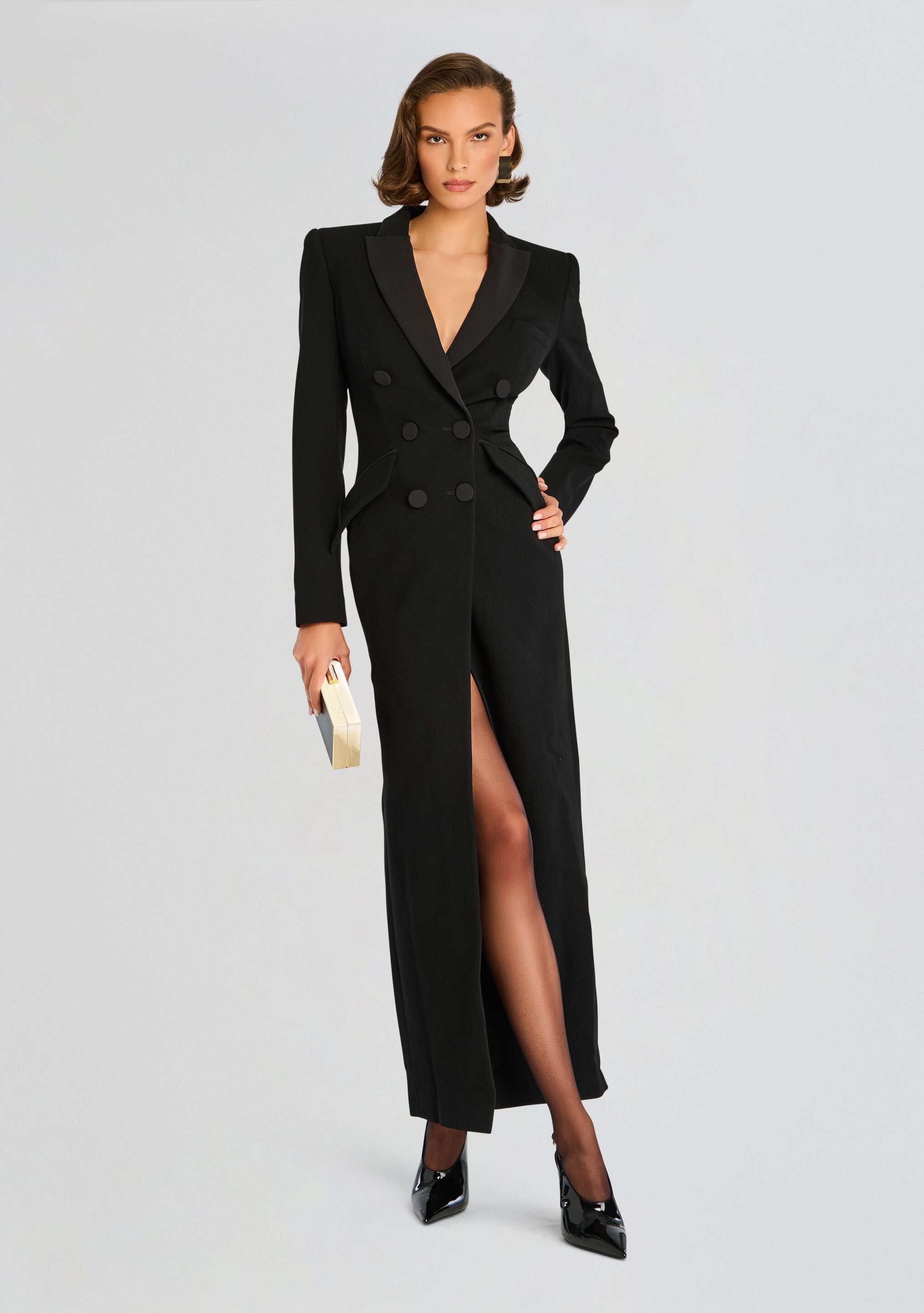 Amberly Blazer Evening Dress-Stylulu