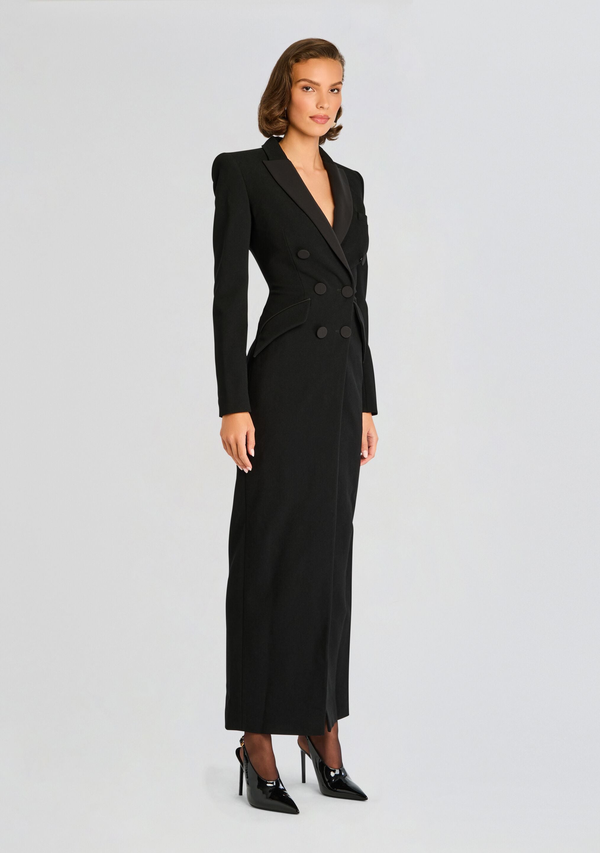 Amberly Blazer Evening Dress-Stylulu