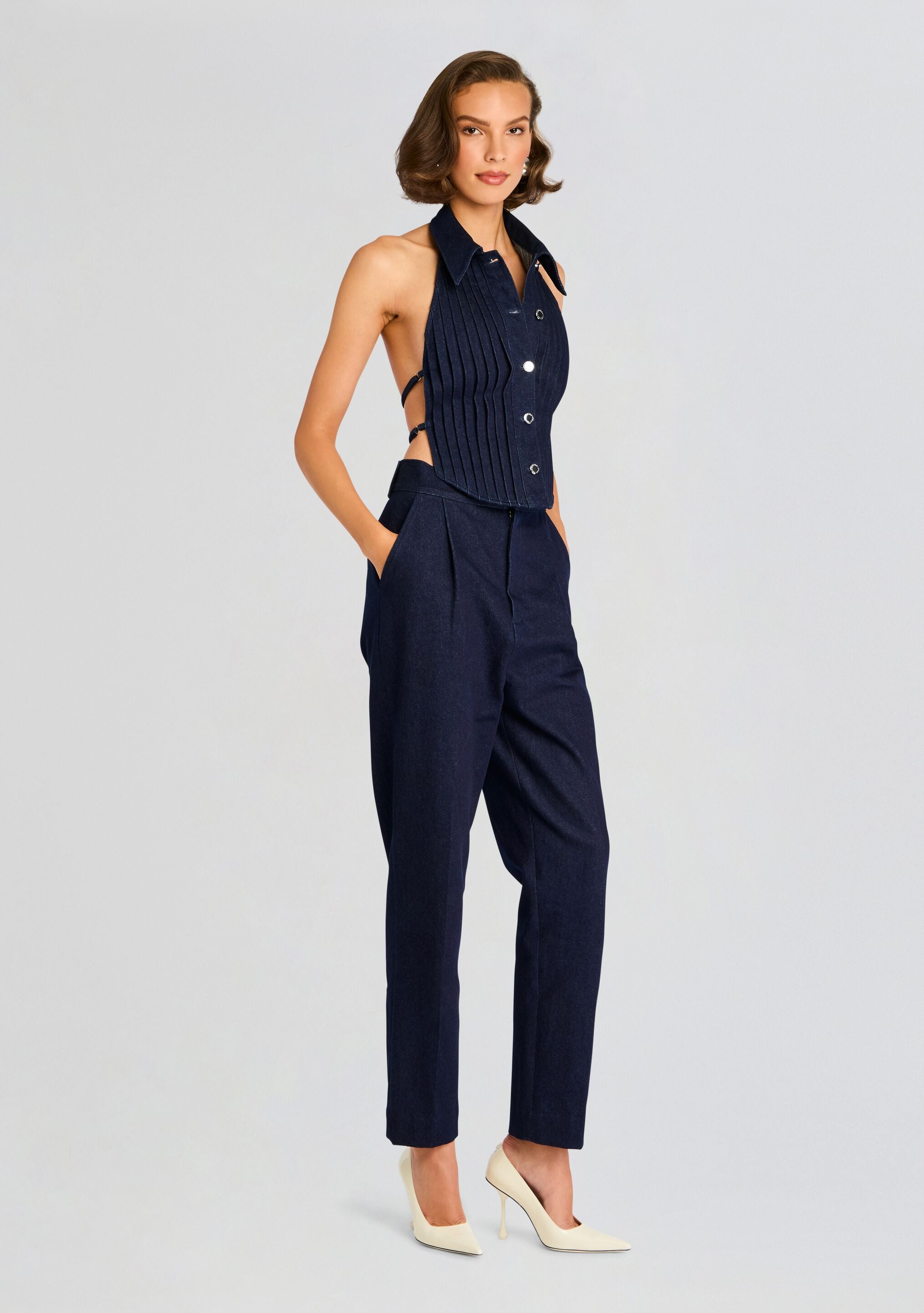 Noa Denim Top-Stylulu