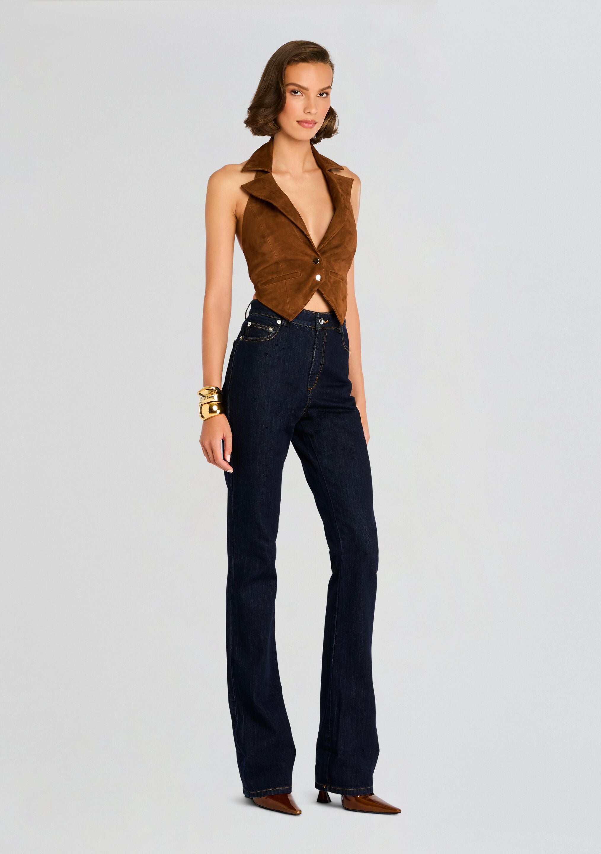 Josephine Suede Vest-Stylulu