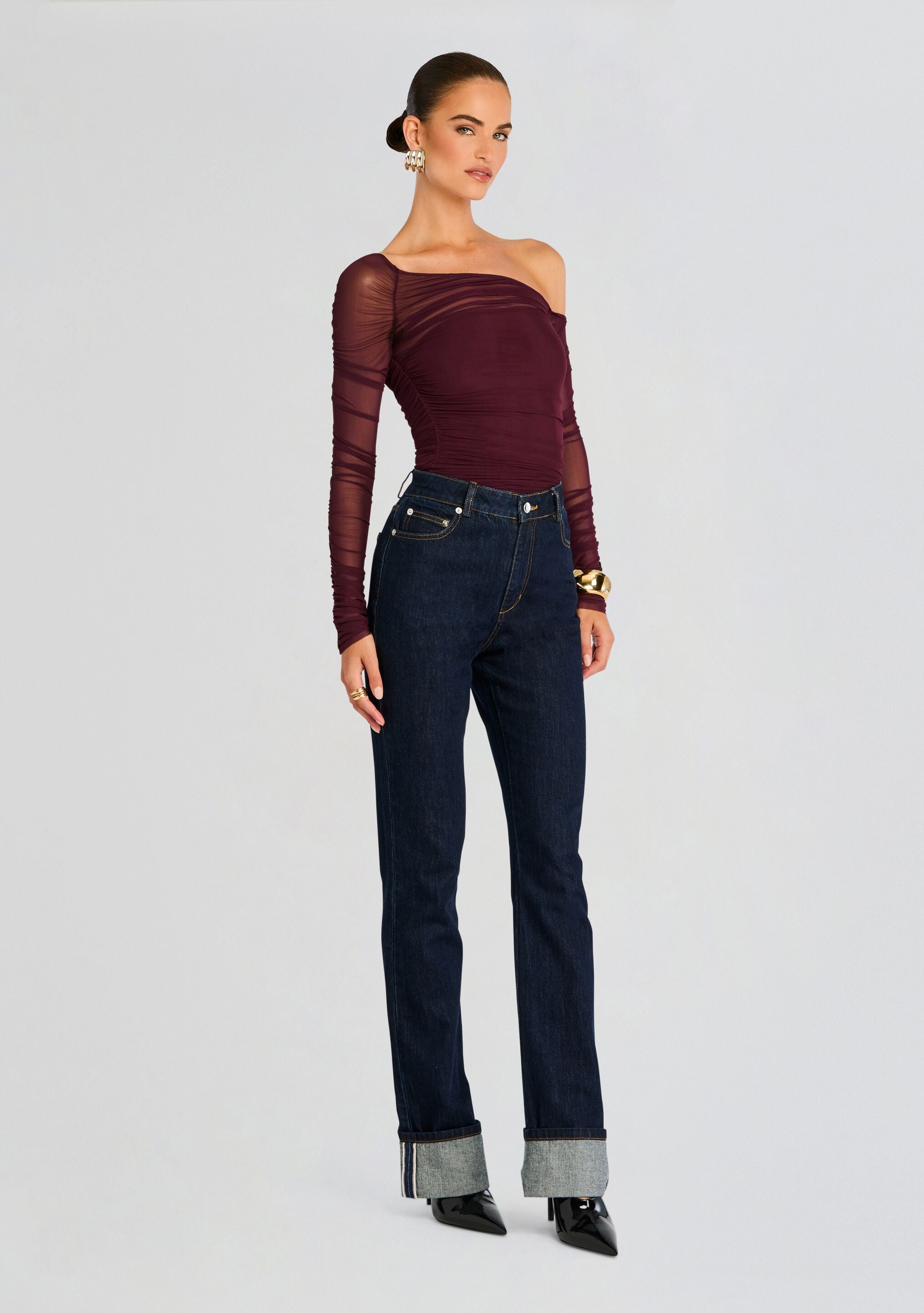 Shauna Mesh Top-Stylulu