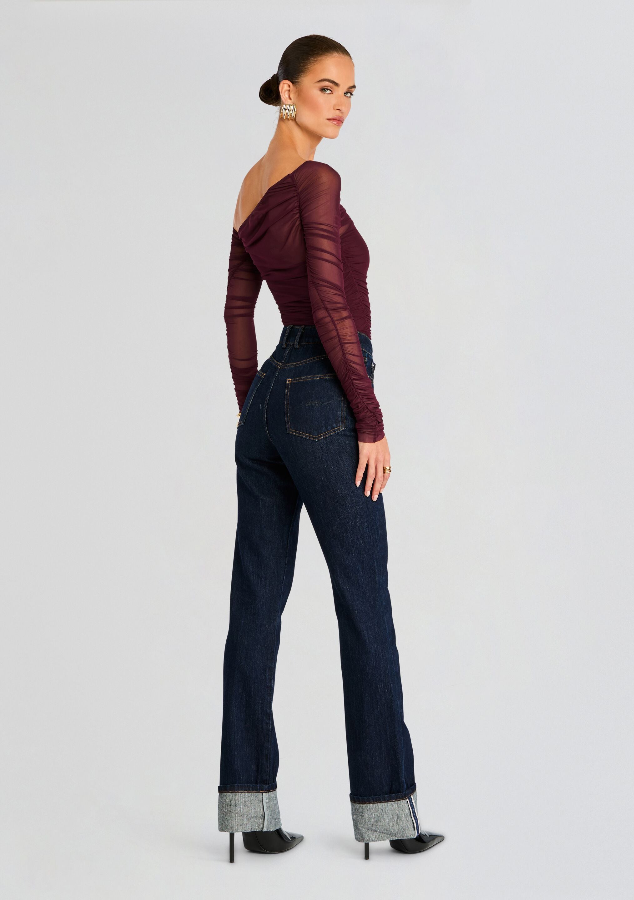 Shauna Mesh Top-Stylulu