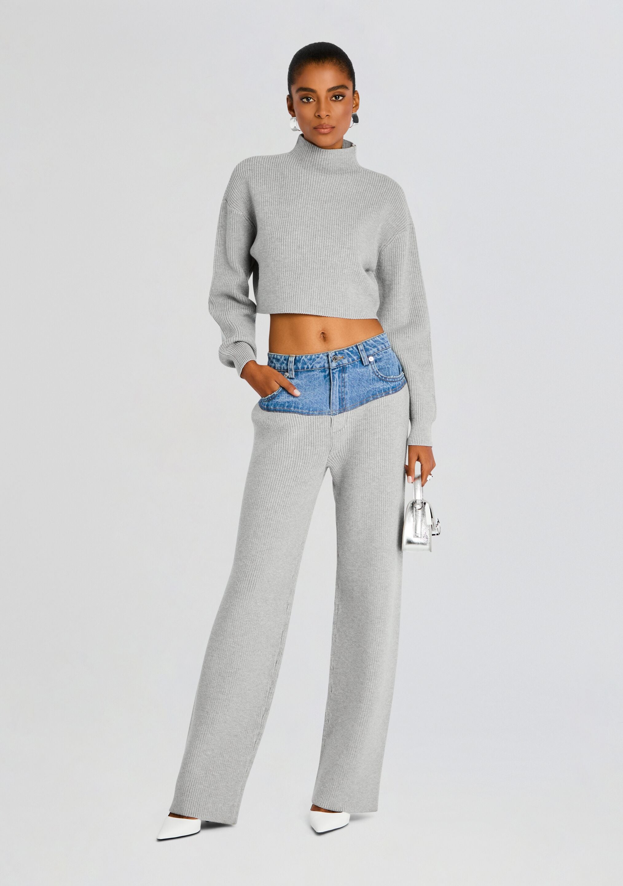 Carmen Mid Cropped Sweater-Stylulu