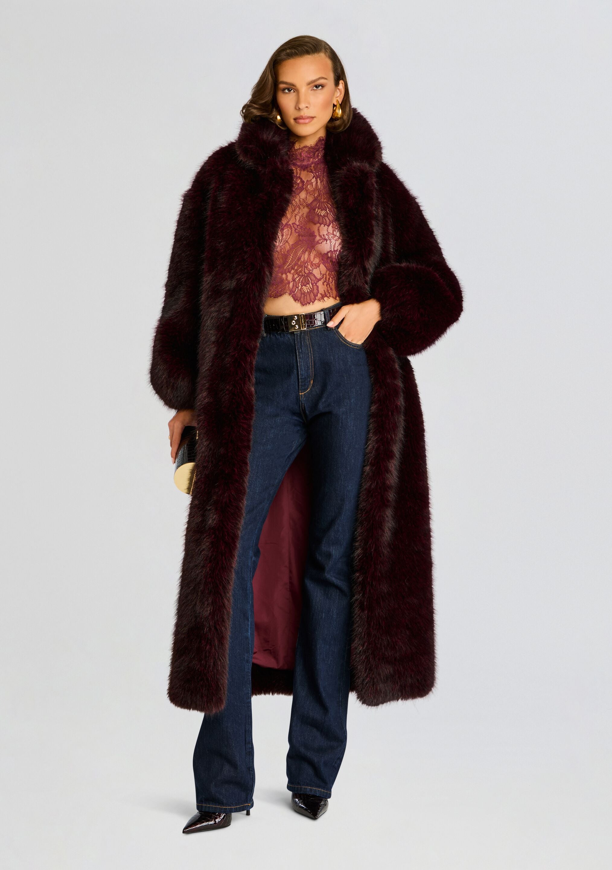 Dasha Faux Fur Jacket-Stylulu