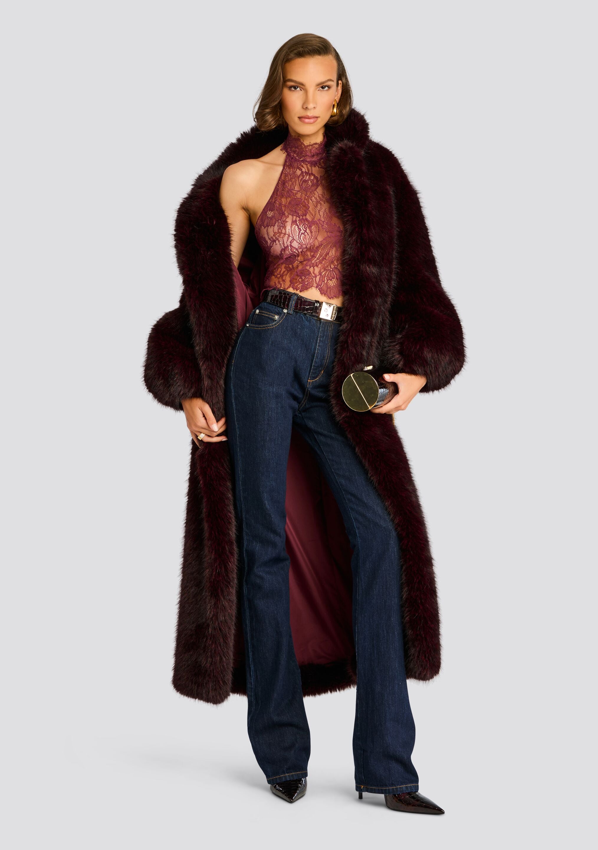 Dasha Faux Fur Jacket-Stylulu