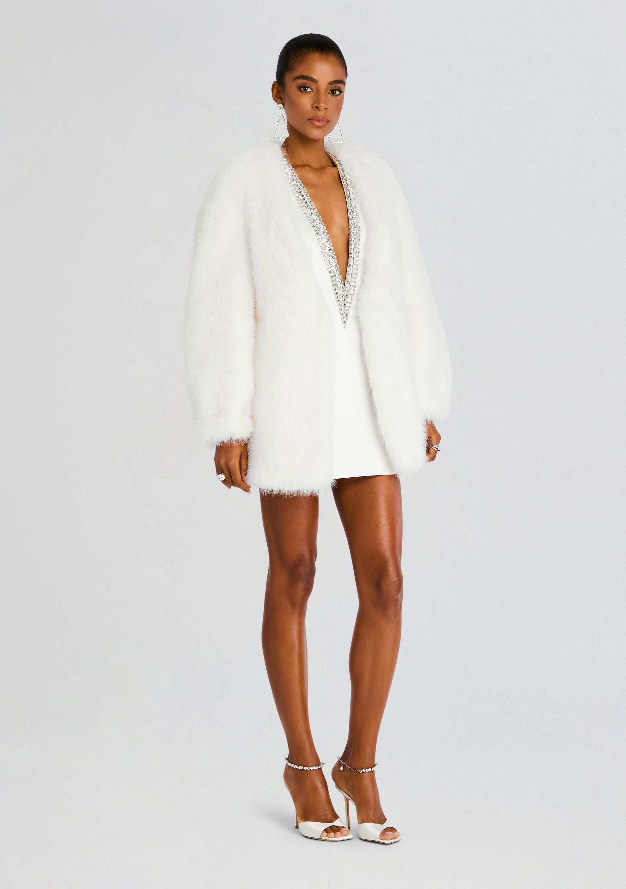 Heiress Faux Fur Jacket-Stylulu