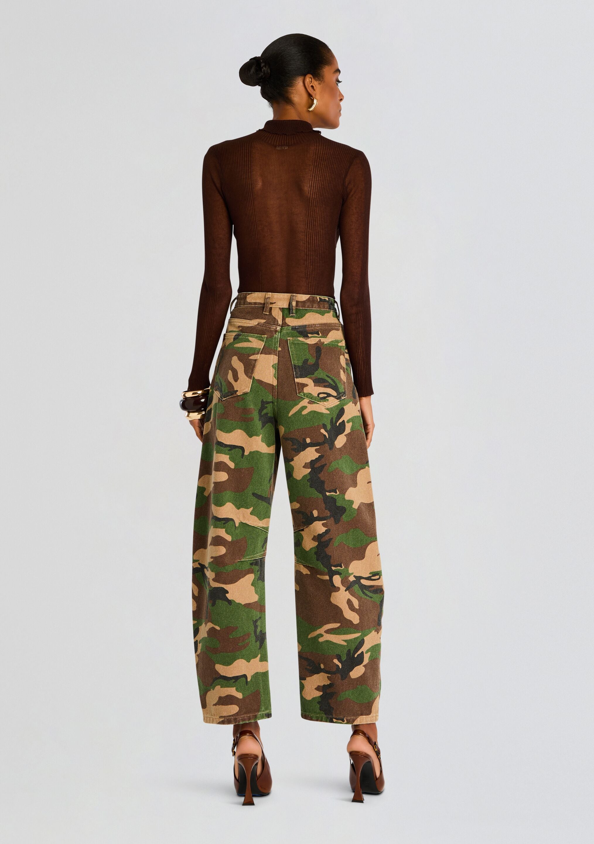Marbel Mid Rise Barrel Jean-Stylulu
