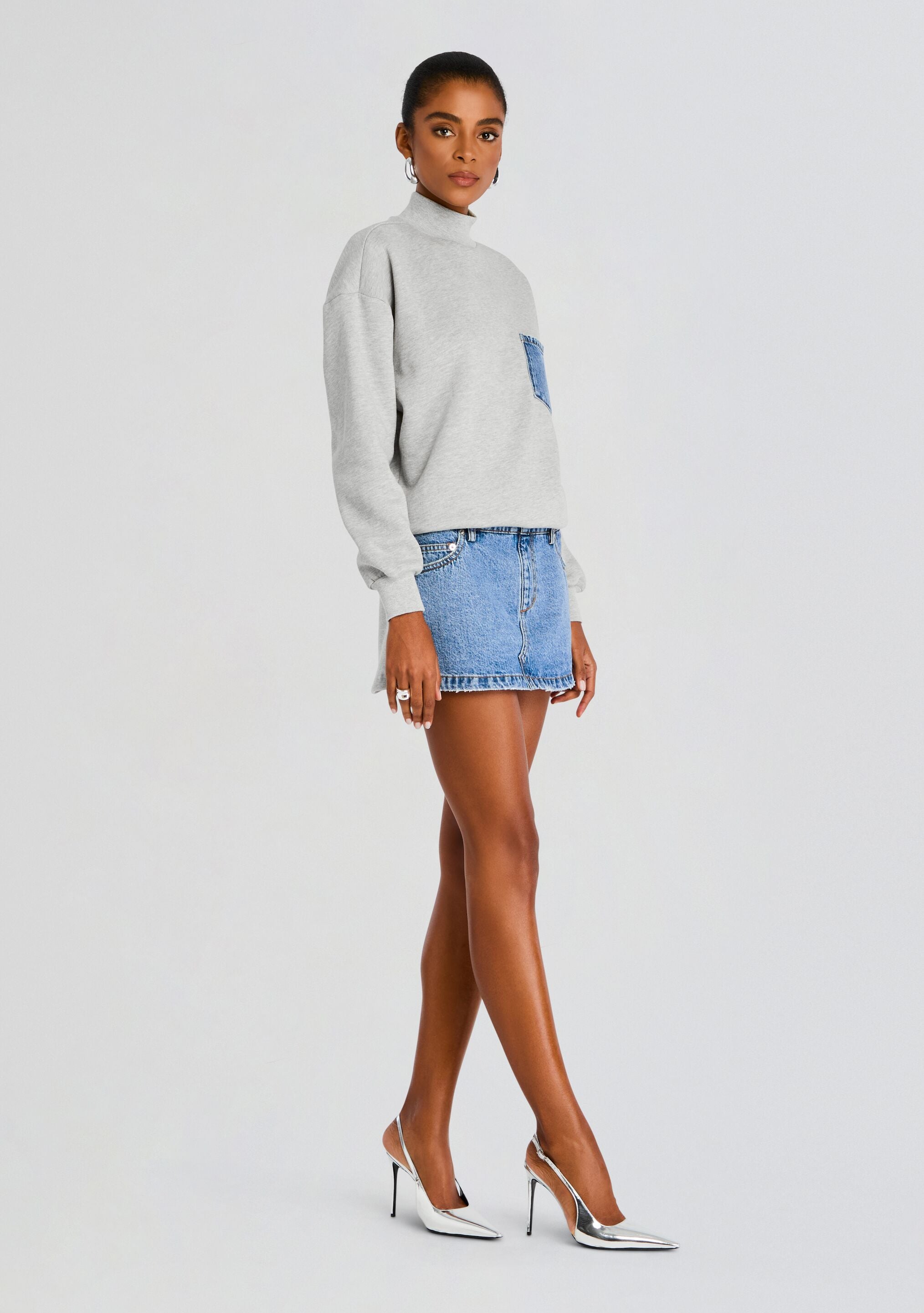 Marley Terry Denim Dress-Stylulu