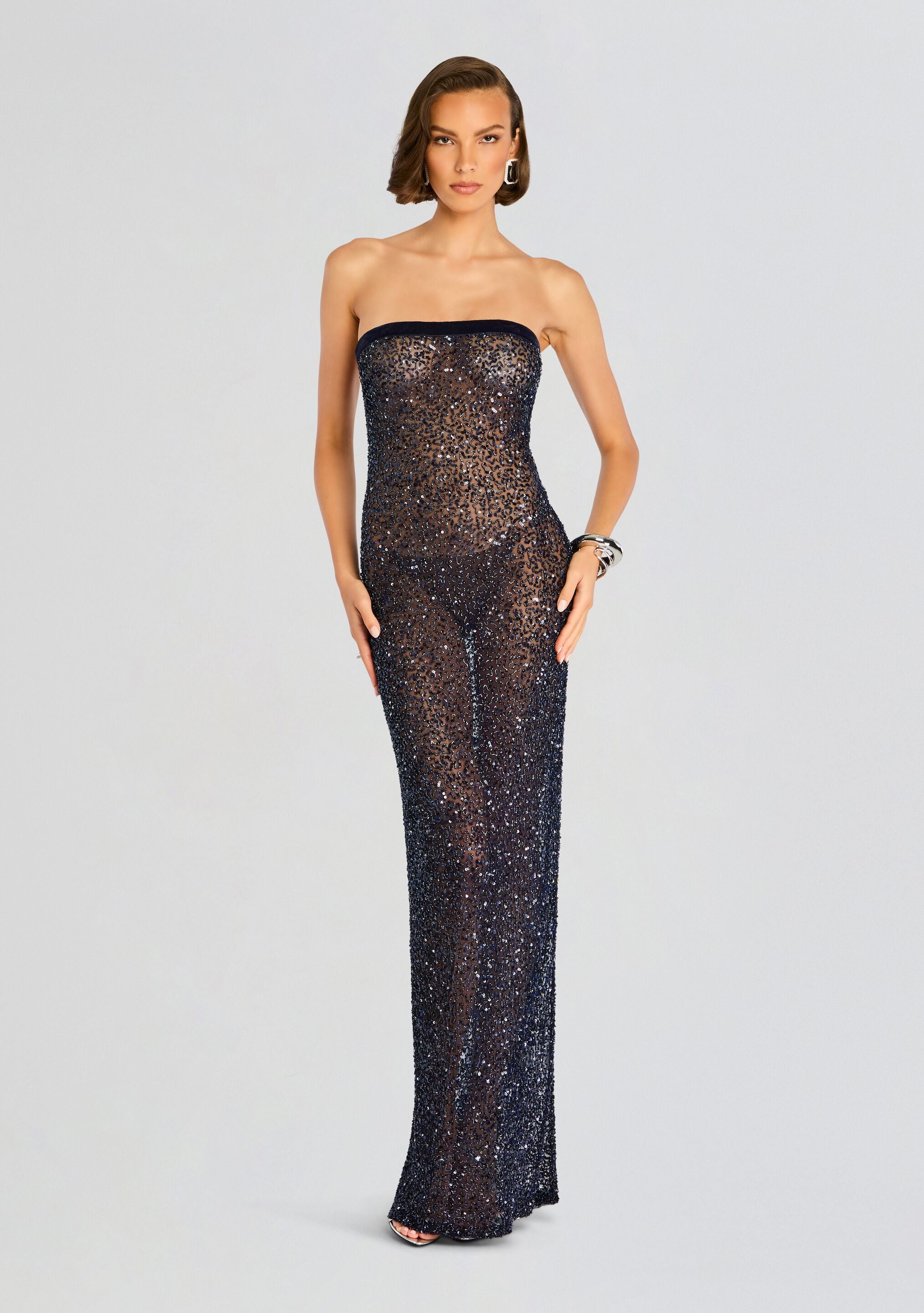 Villy Sequin Gown-Stylulu
