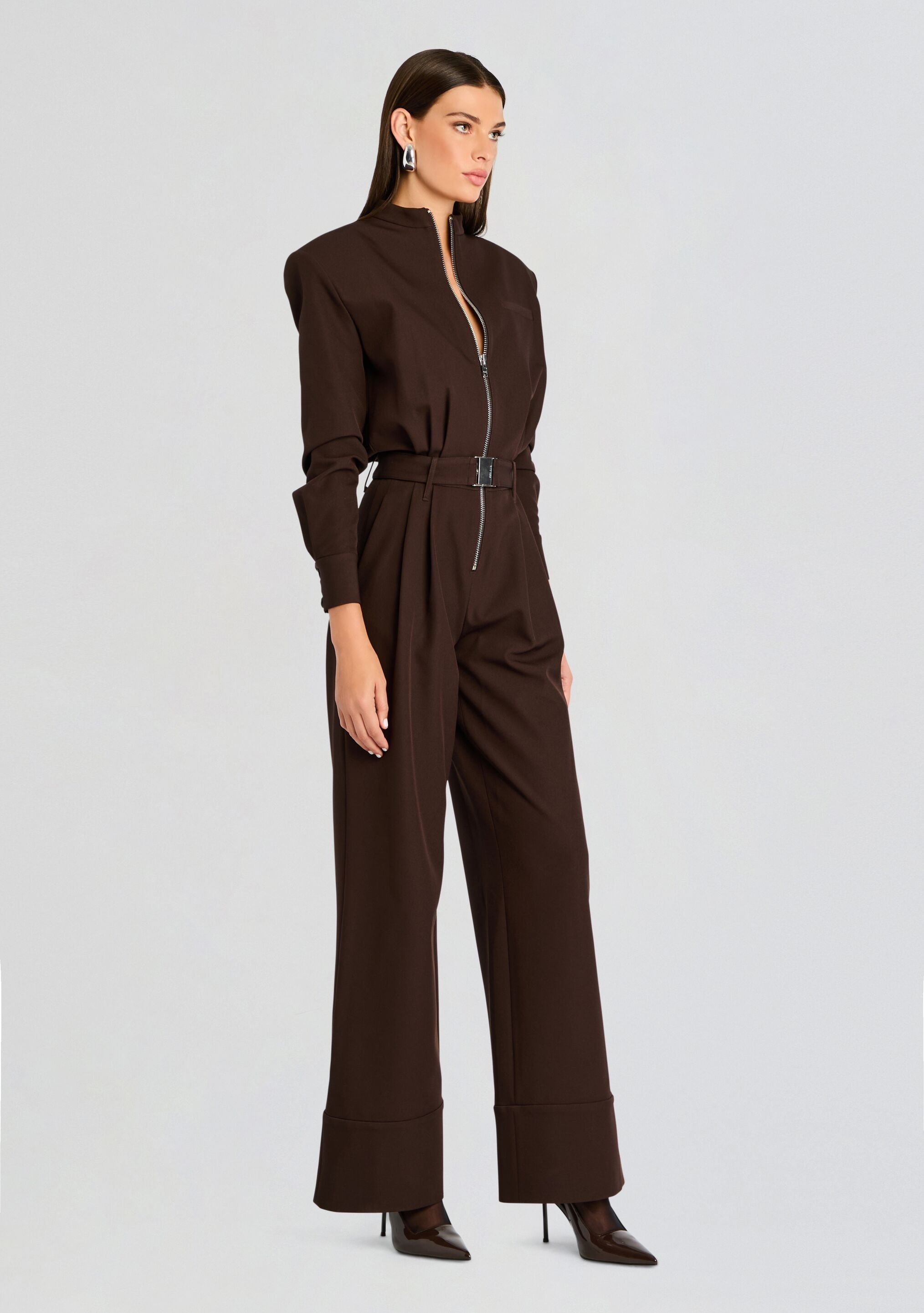 Vera Heavy Crepe Jumpsuit-Stylulu