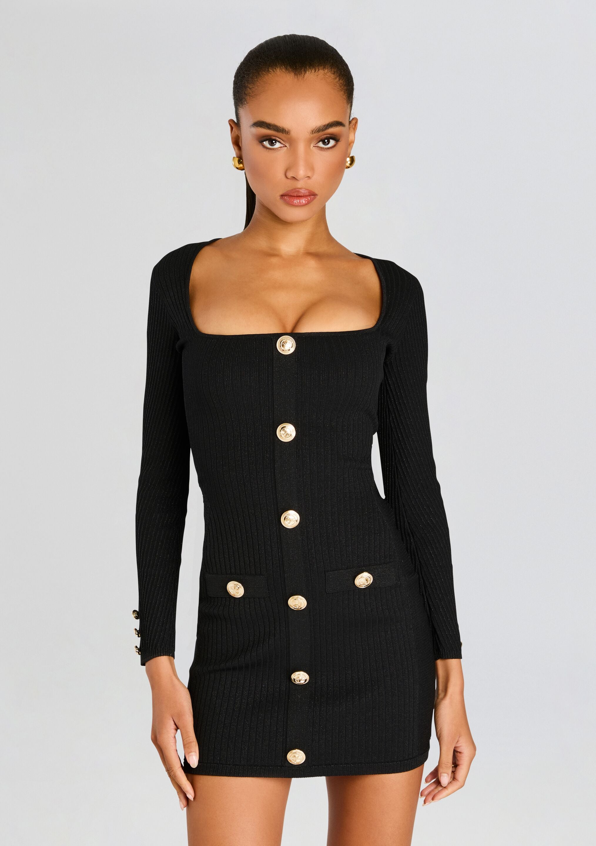 Thea Rib Knit Dress-Stylulu