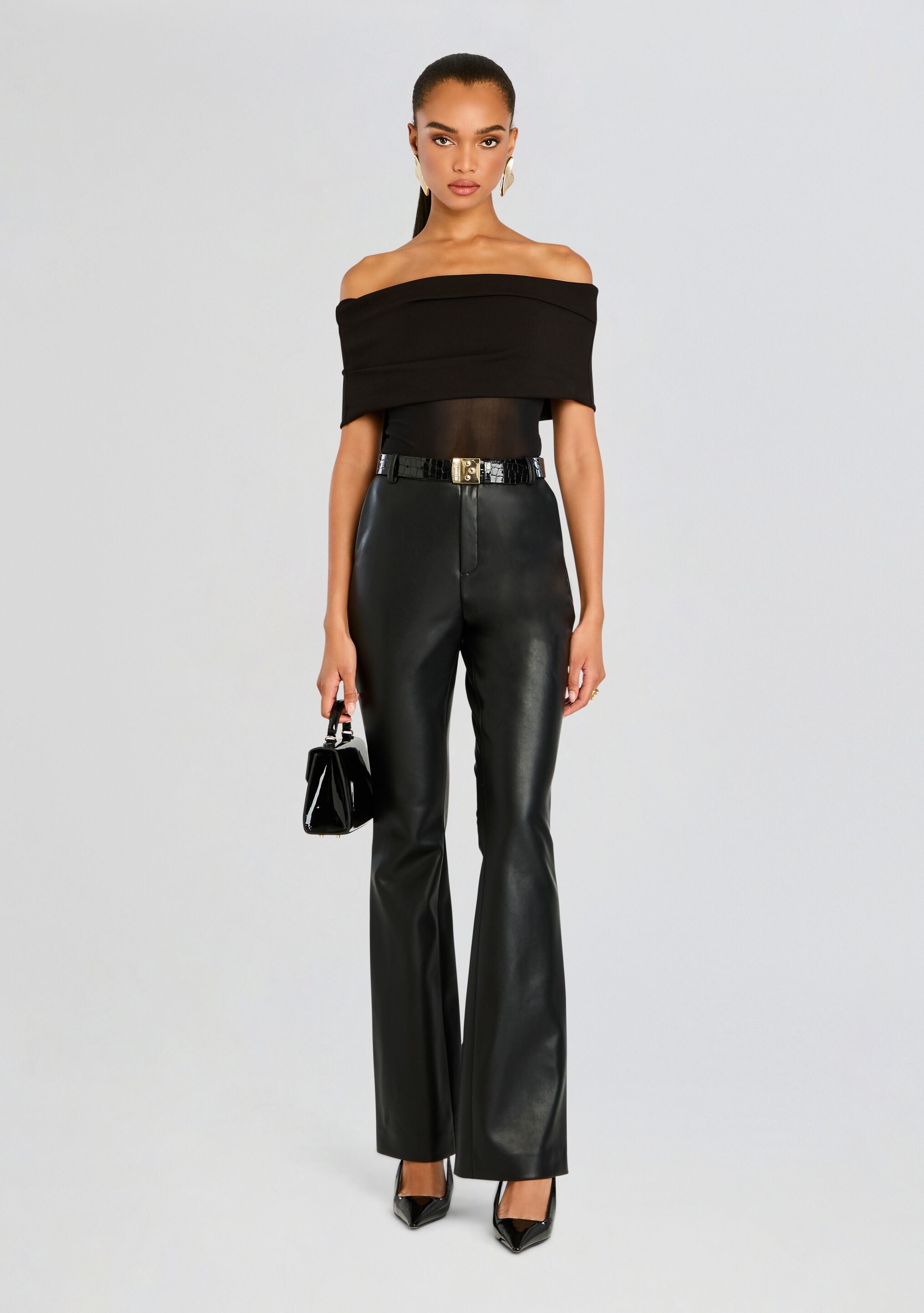 Ronja Vegan Leather Trouser-Stylulu