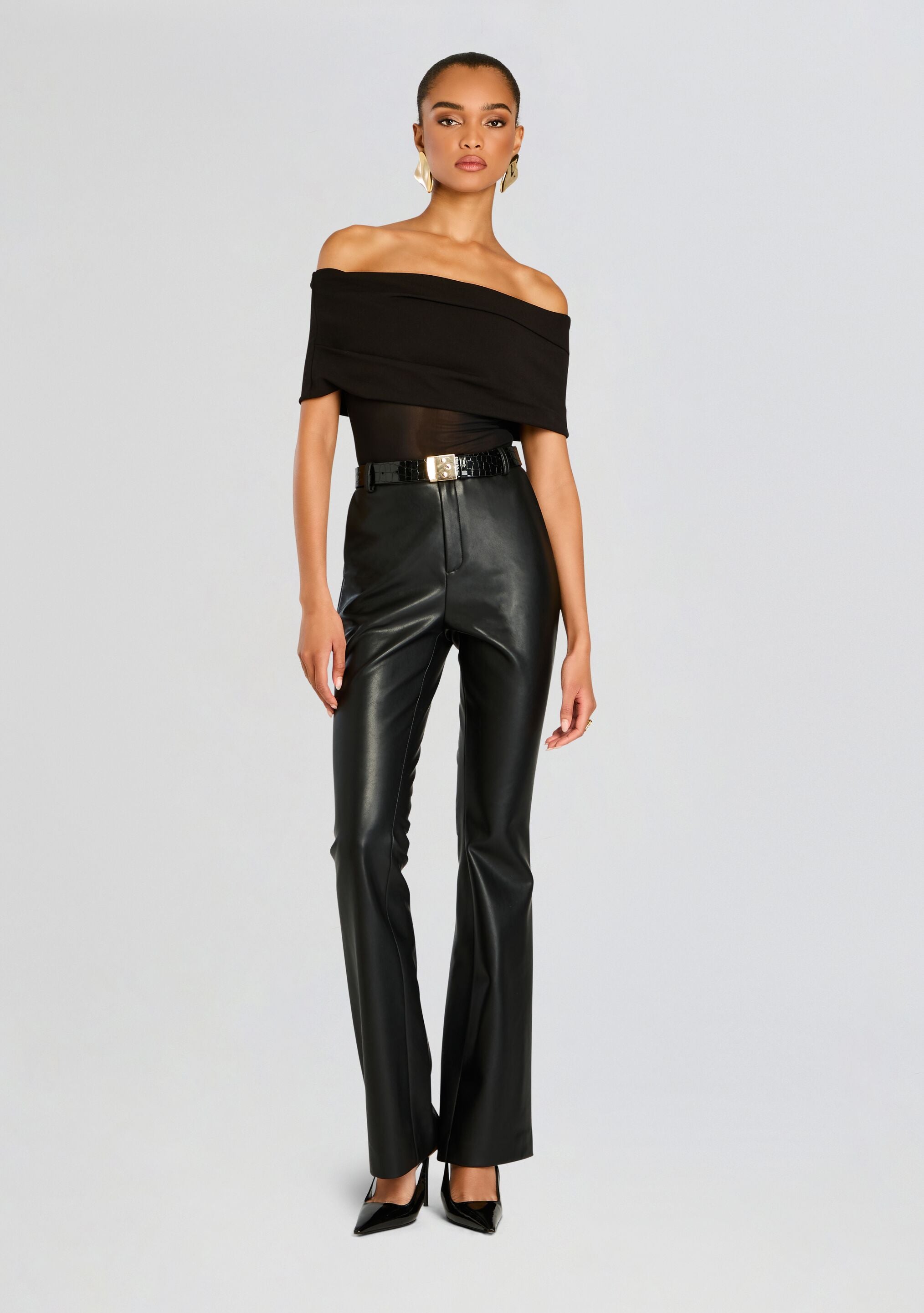 Ronja Vegan Leather Trouser-Stylulu