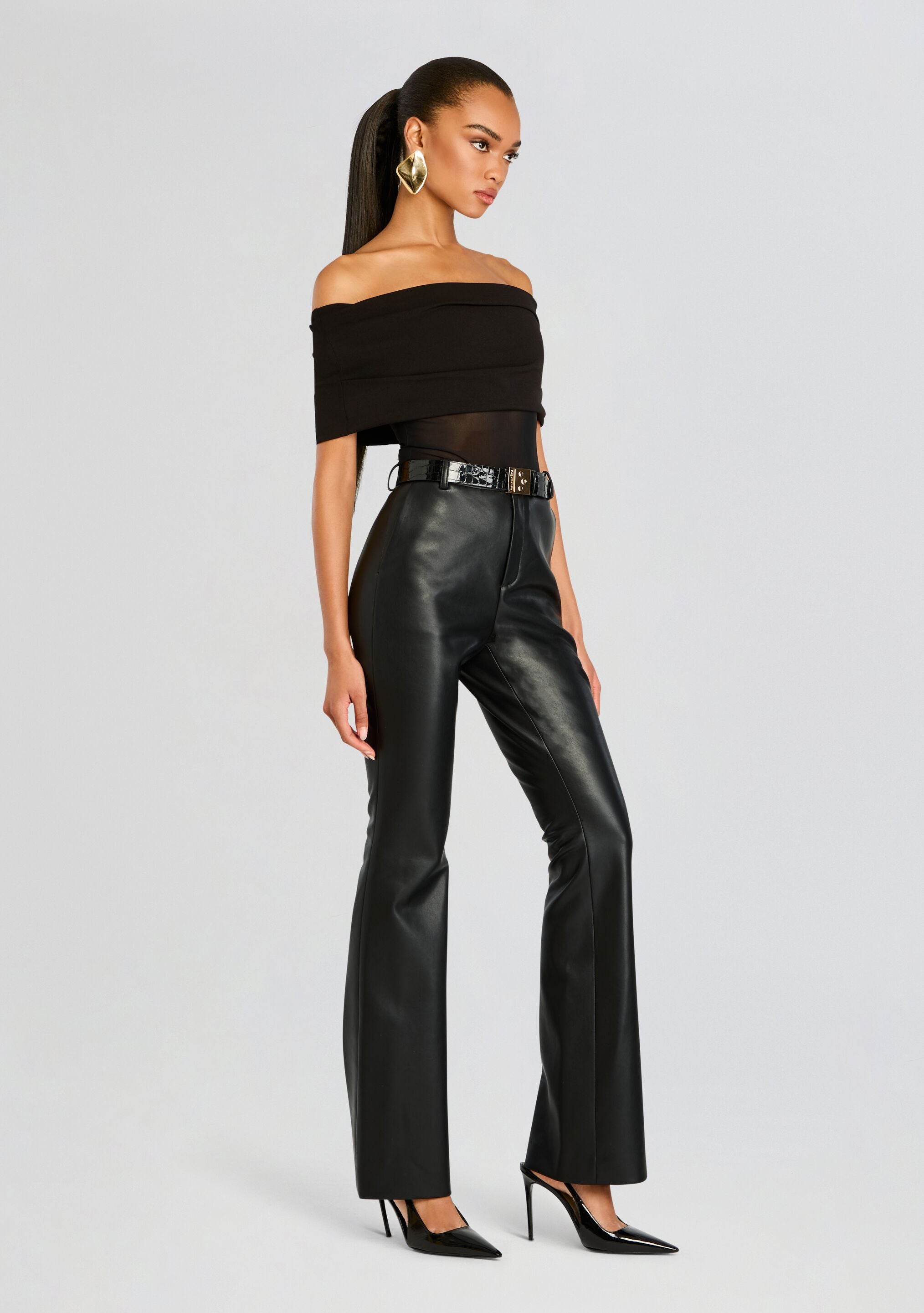 Ronja Vegan Leather Trouser-Stylulu