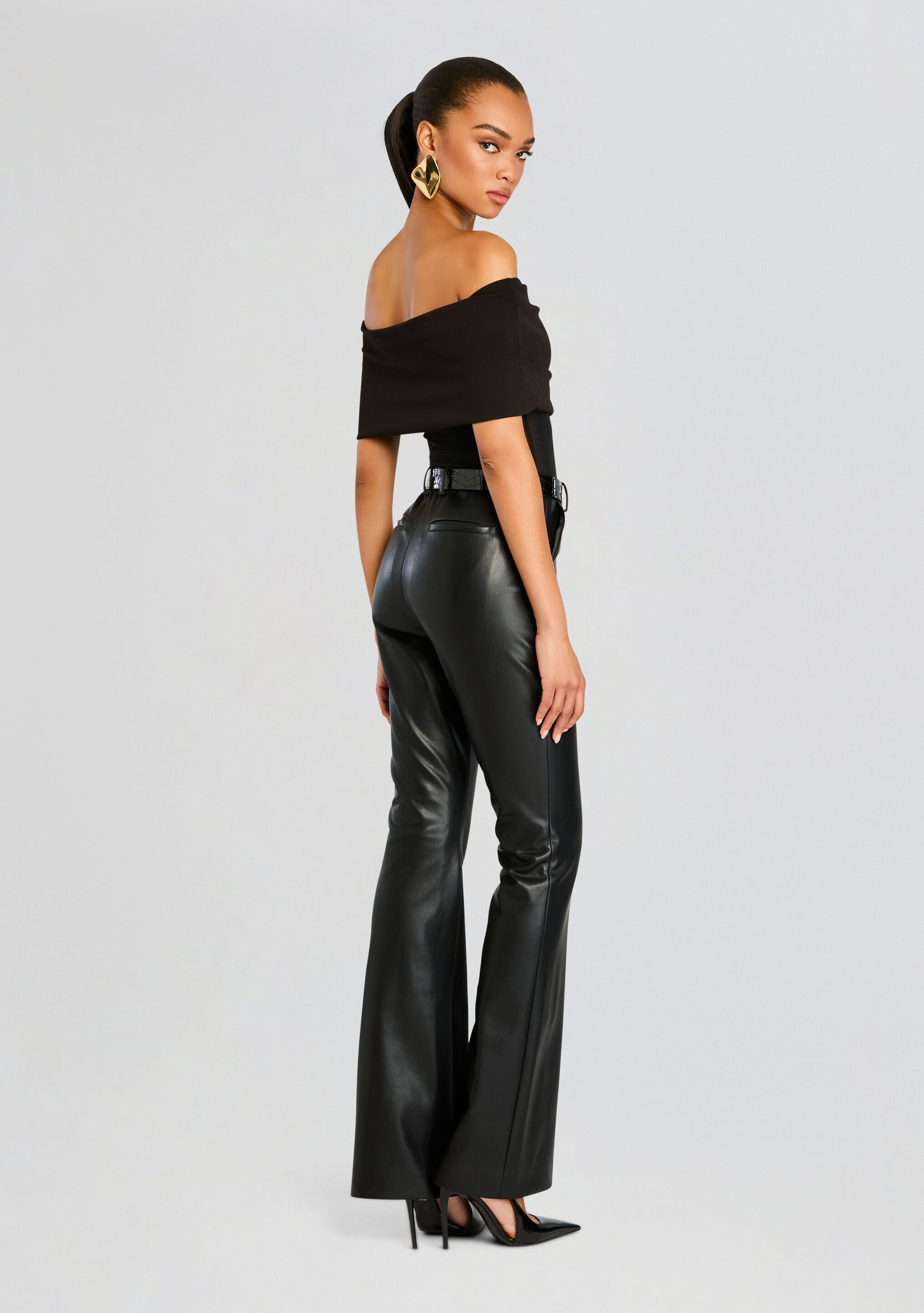 Ronja Vegan Leather Trouser-Stylulu