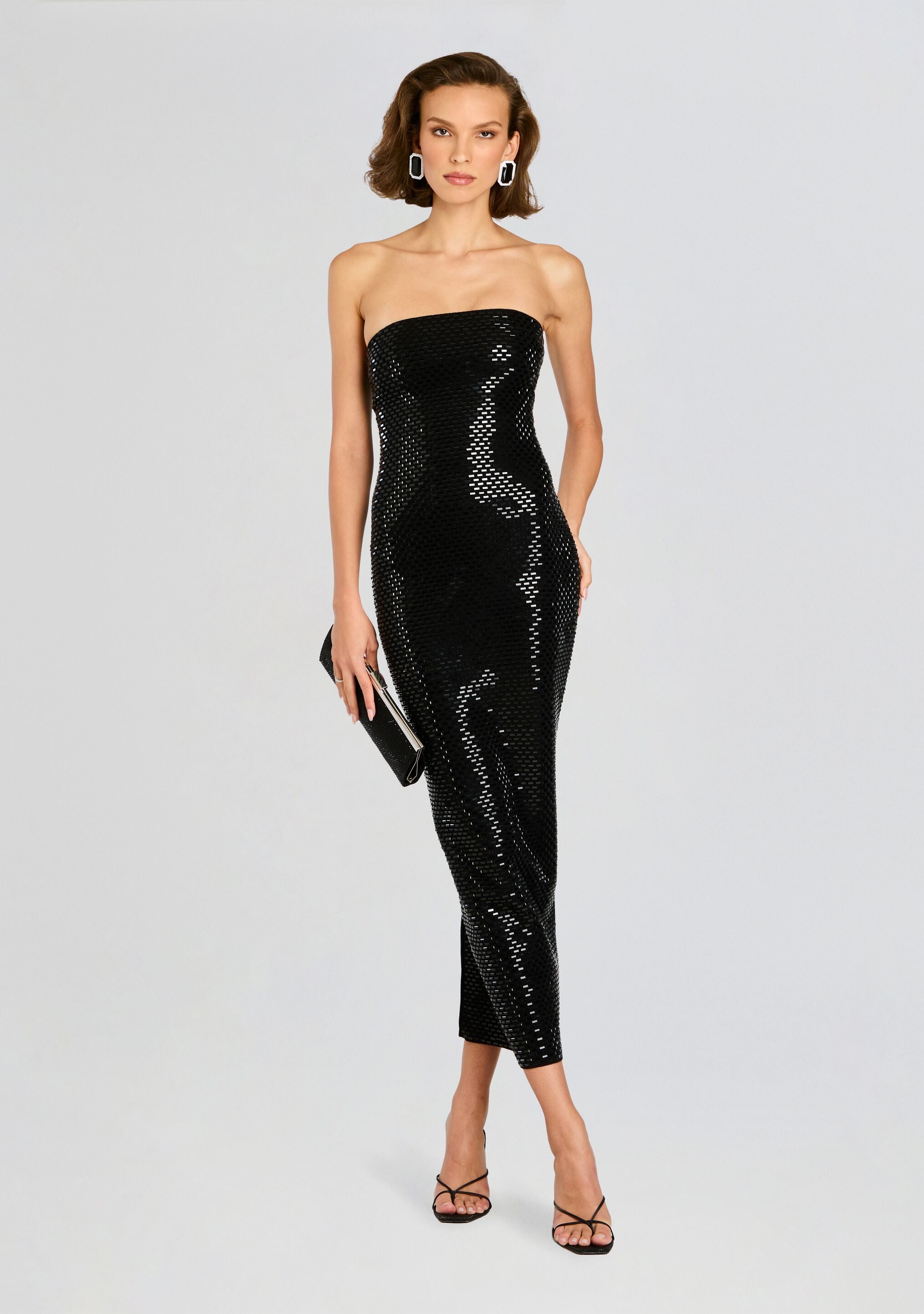 Karrah Embellished Knit Dress-Stylulu